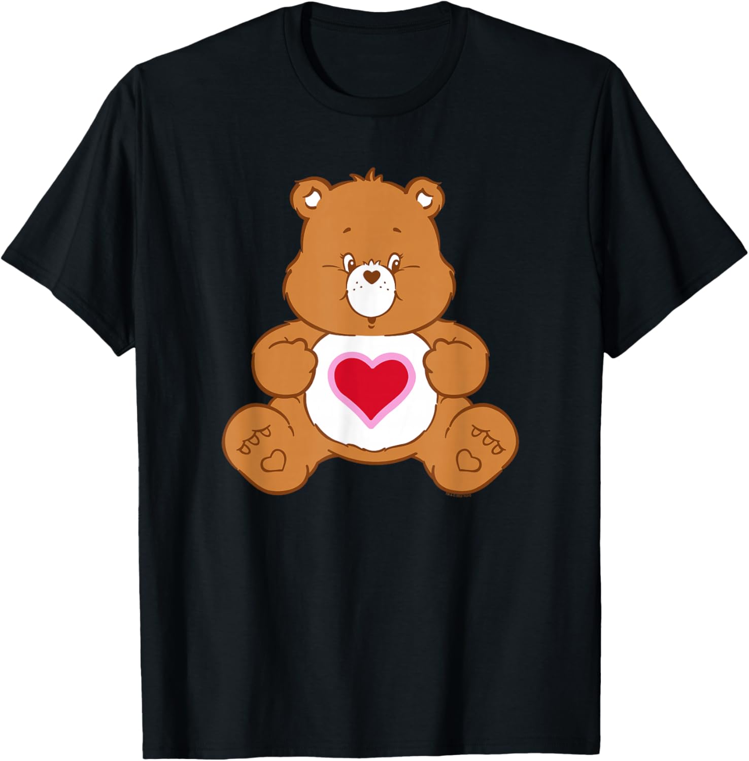 Care Bears Vintage Tenderheart Bear Big Hug Portrait T-Shirt - T-Shirt | Black