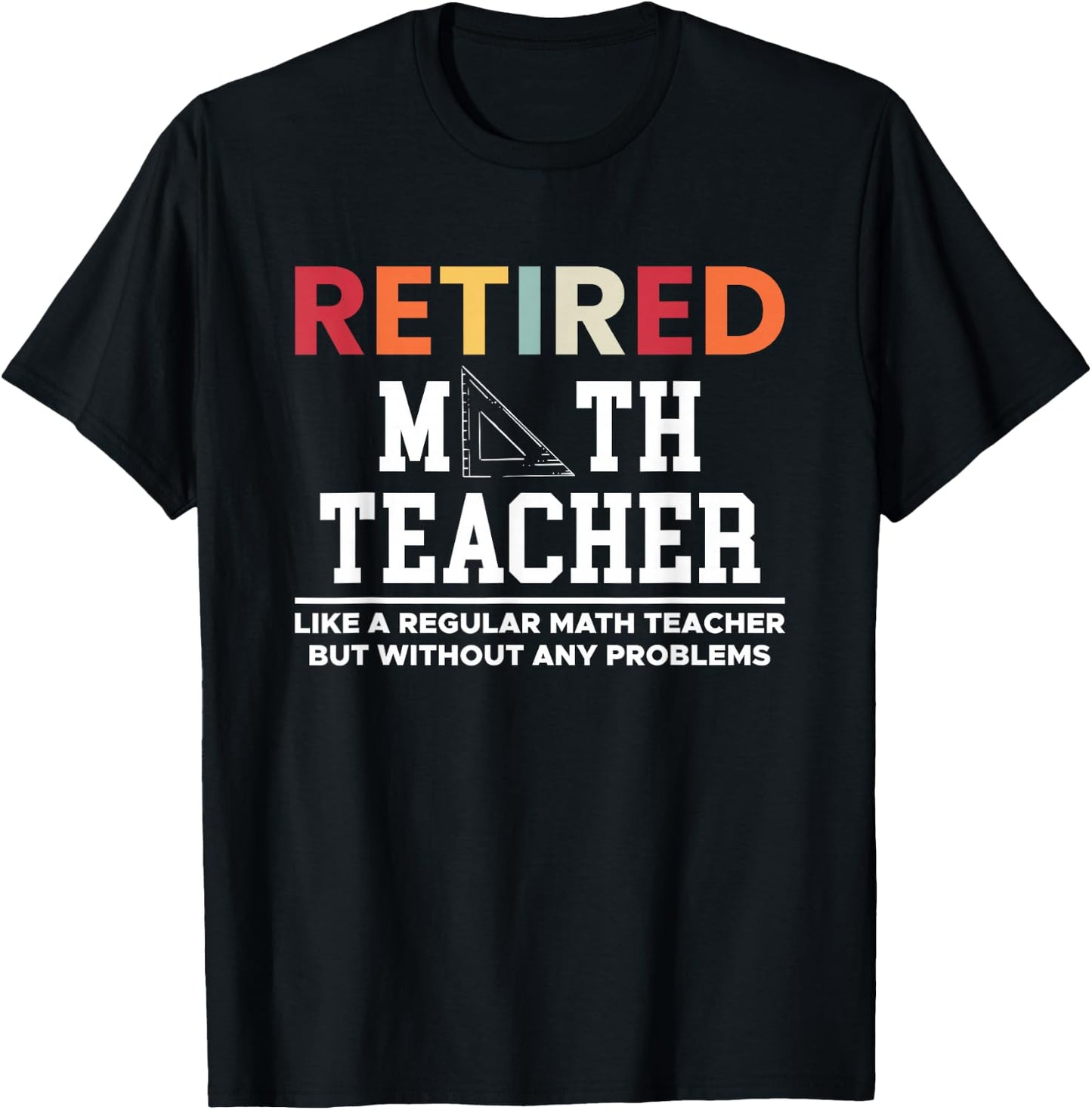 Retired Math Teacher Definition Mathematik Lehrer Mathe T-Shirt - T-Shirt | Black