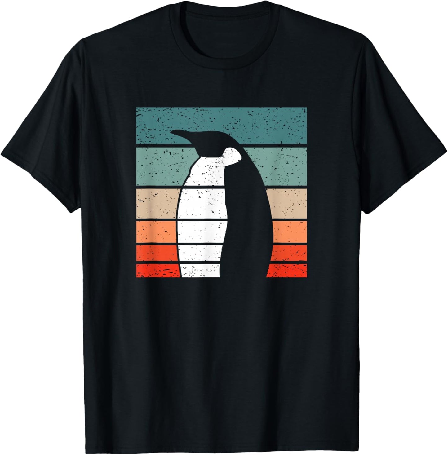 Penguin Retro Style Vintage T-Shirt - T-Shirt | Black