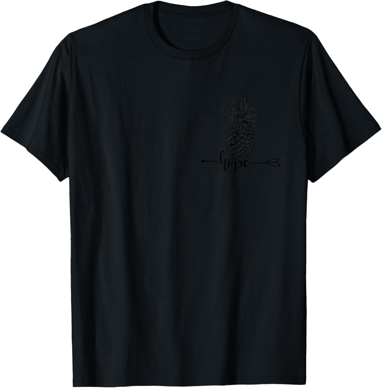 Hope IVF Pineapple Lucky Transfer Day Small T-Shirt - T-Shirt | Black