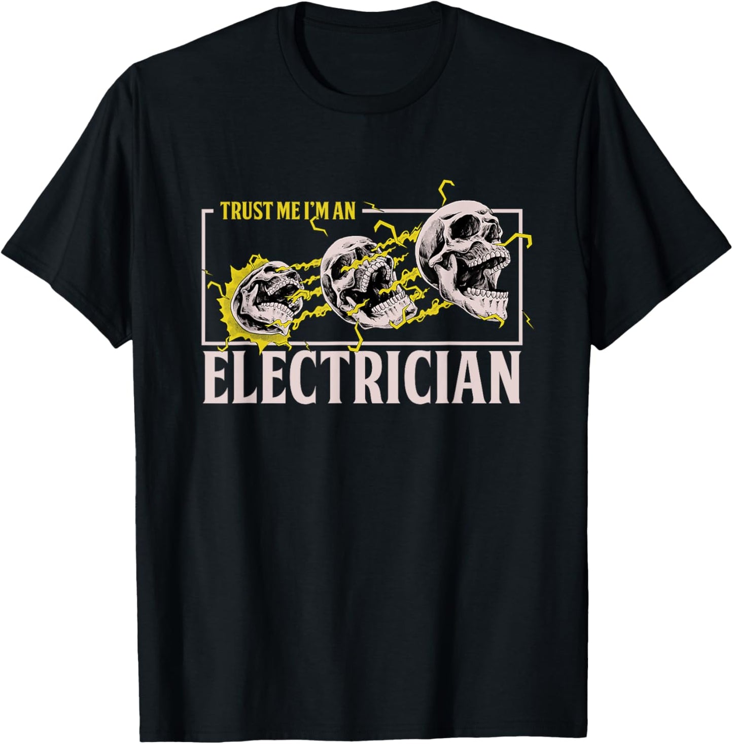 Electrician Craftsman Lineworker Lineman Voltage Electronics T-Shirt - T-Shirt | Black