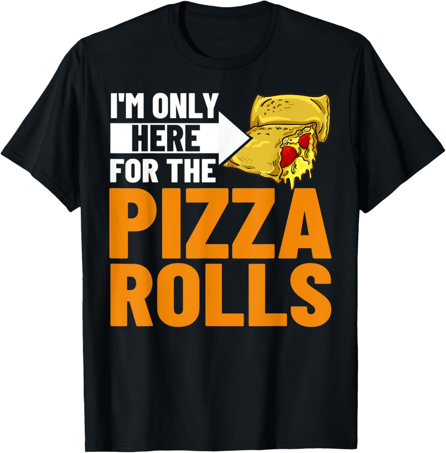 Pizza Rolls Cheese Pepperoni Vegan T-Shirt - T-Shirt | Black