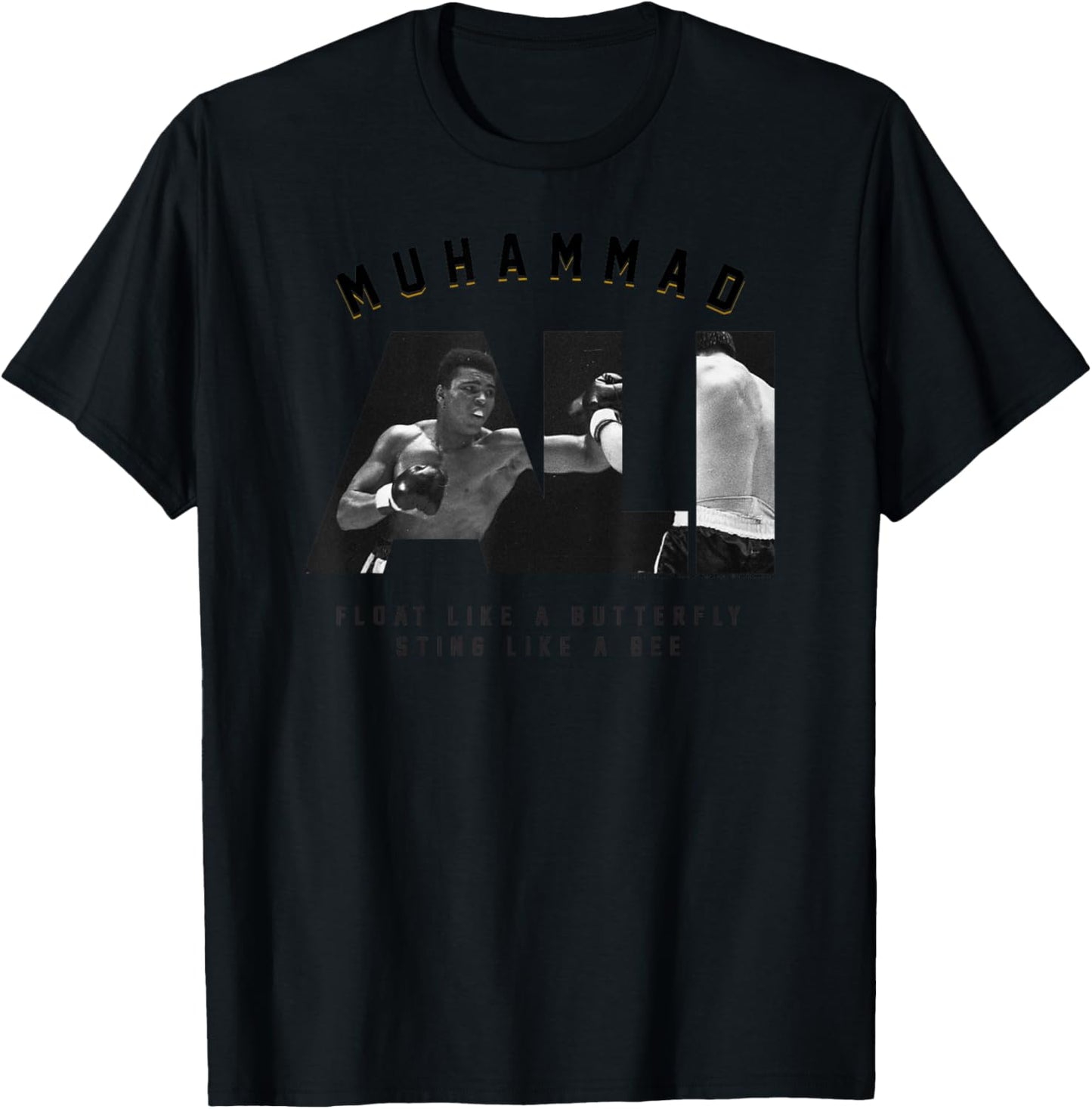 Muhammad Ali - Float Like A Butterfly Sting Like A Bee T-Shirt - T-Shirt | Black