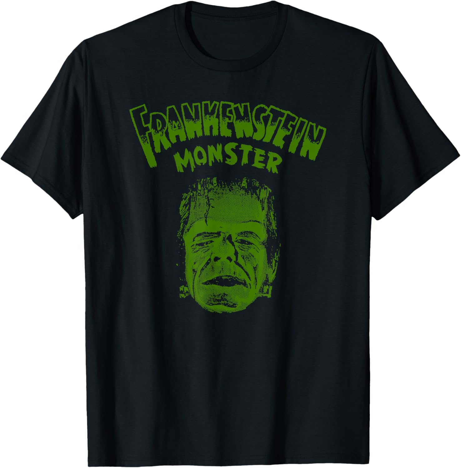 Classic Horror Movie Monsters-Vintage Frankenstein Monster T-Shirt - T-Shirt | Black