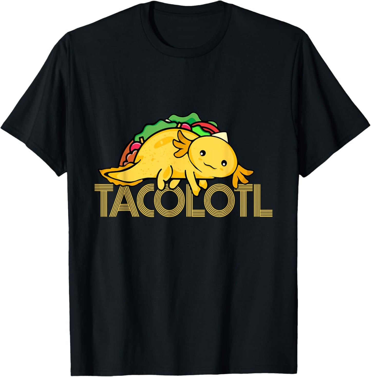 Taco Lover Men Axolotl Lover Women Cute Mexican Axolotl T-Shirt - T-Shirt | Black