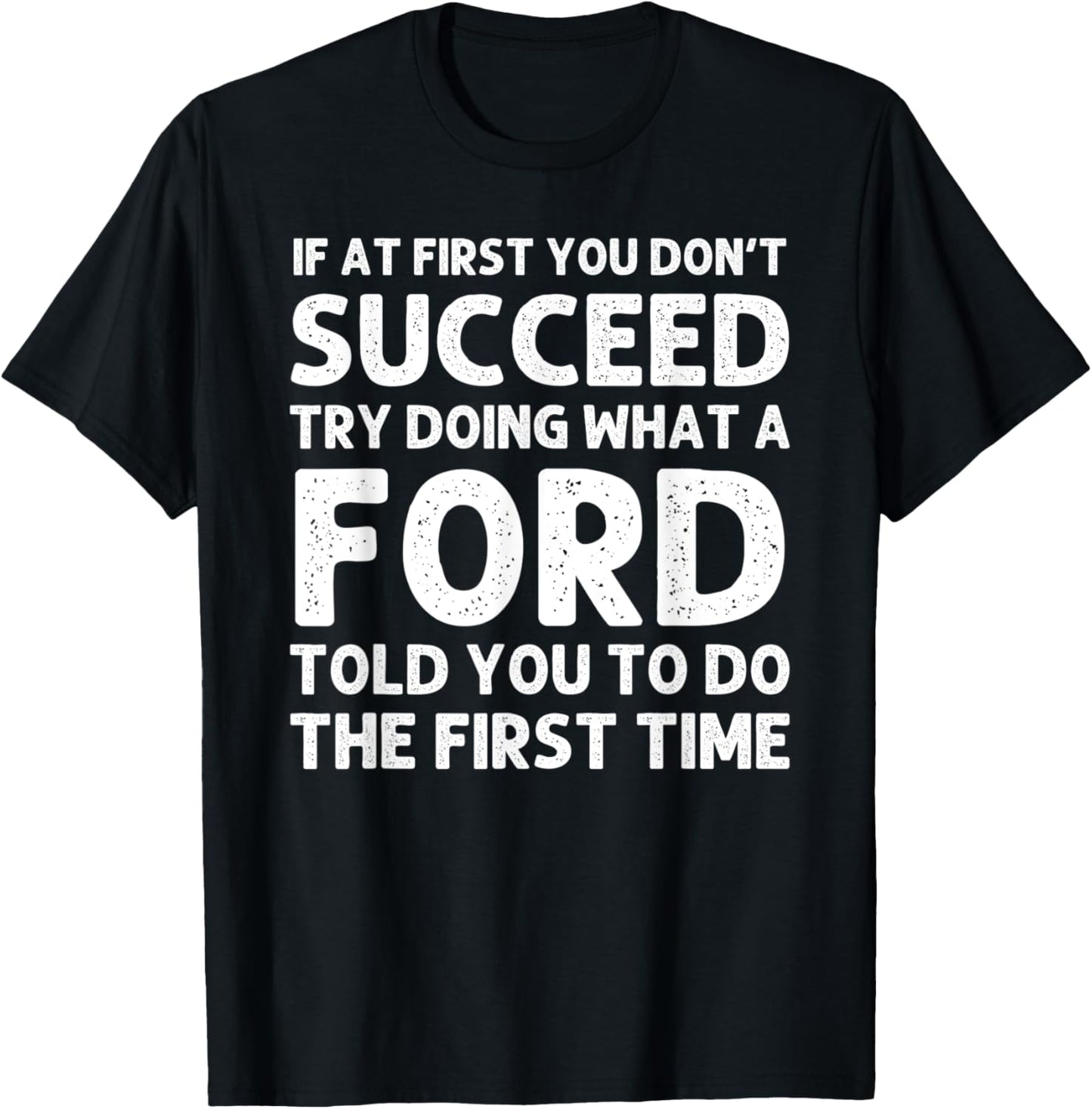 FORD Funny Surname Family Tree Birthday Reunion Idea T-Shirt - T-Shirt | Black