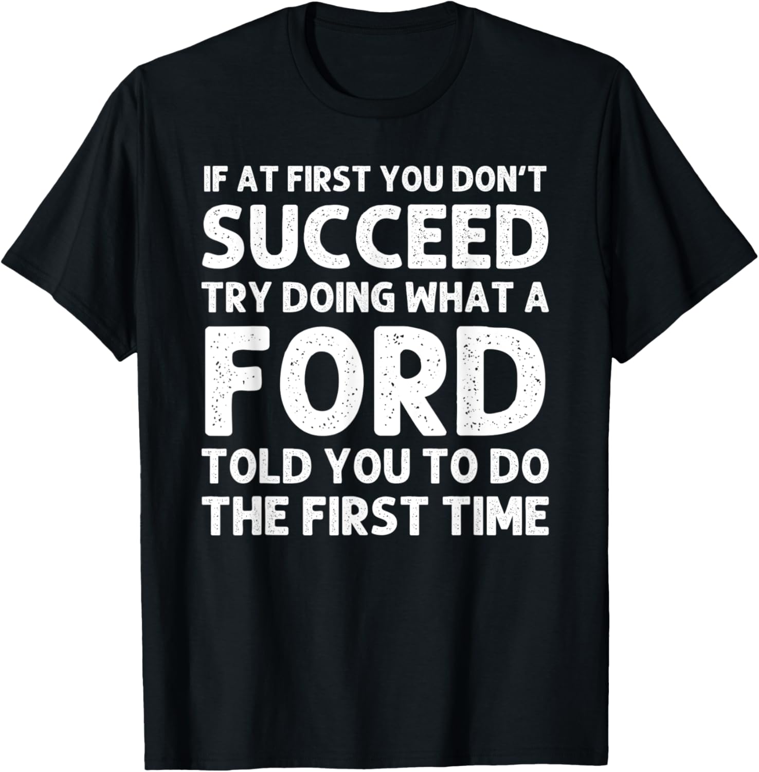 FORD Funny Surname Family Tree Birthday Reunion Idea T-Shirt - T-Shirt | Black