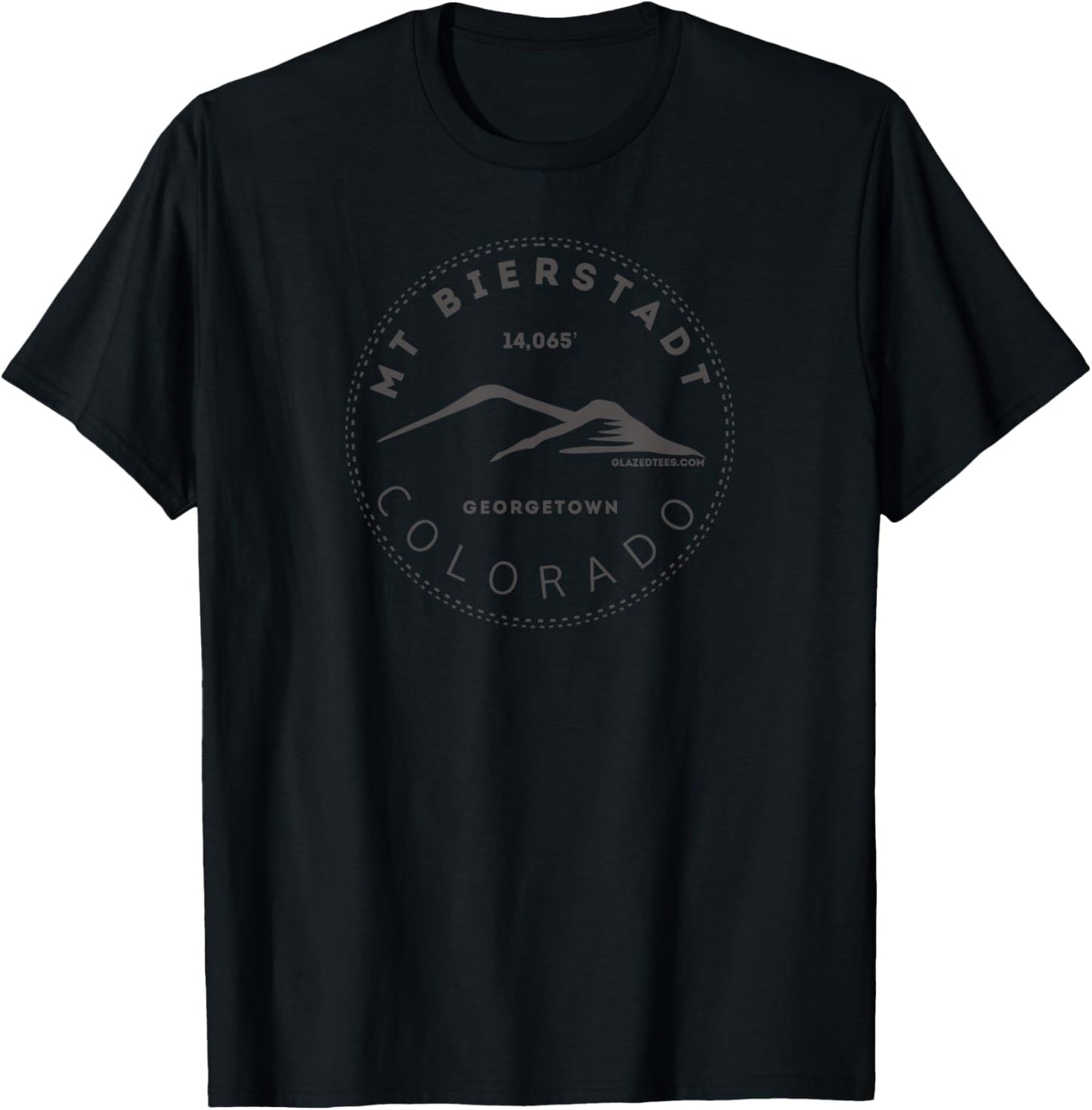 Mount Bierstadt Colorado - CO Fourteener Blackout T-Shirt - T-Shirt | Black
