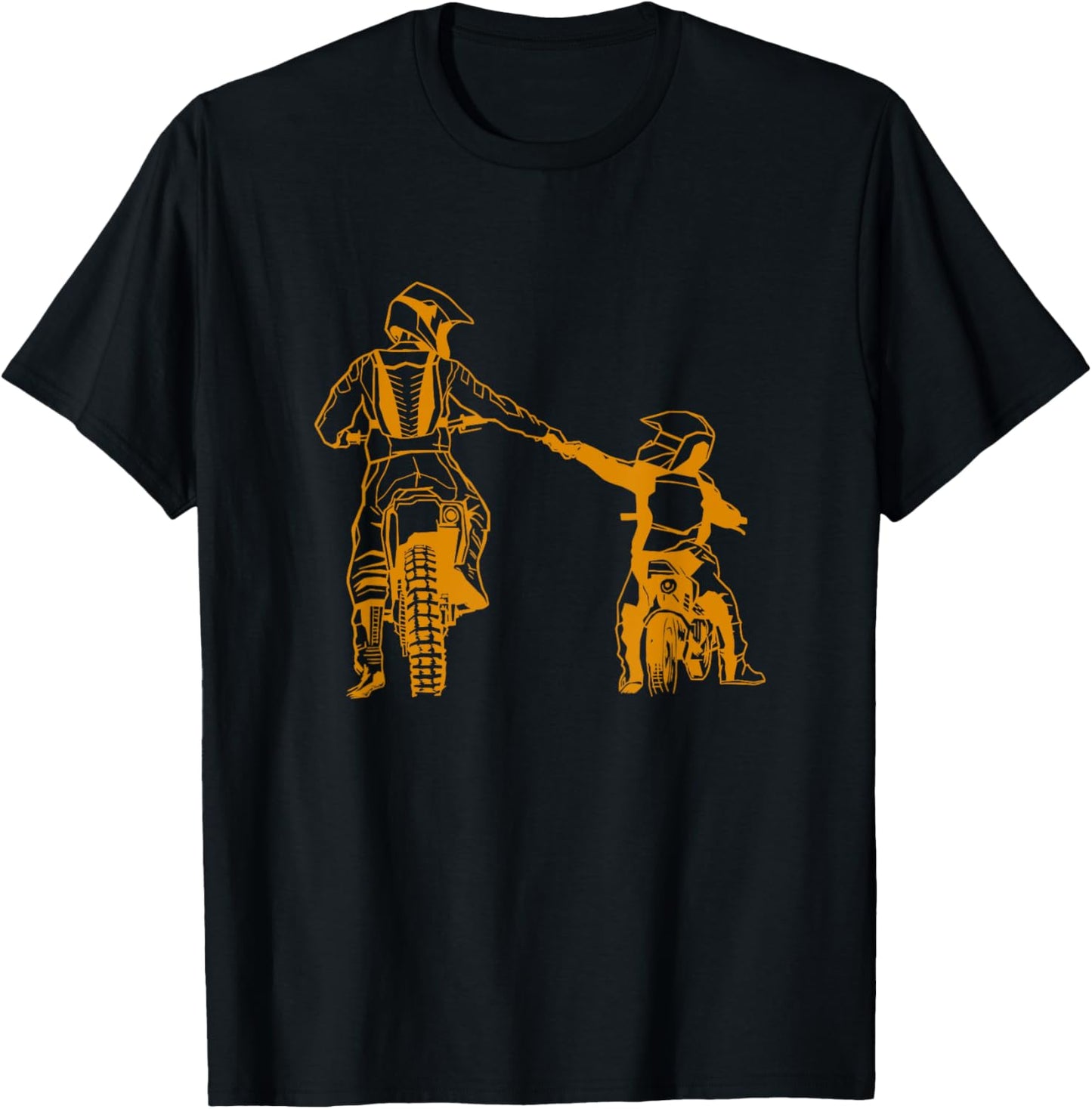 Motocross As Father As Son Gift Motorcycle Cross T-Shirt - T-Shirt | Black