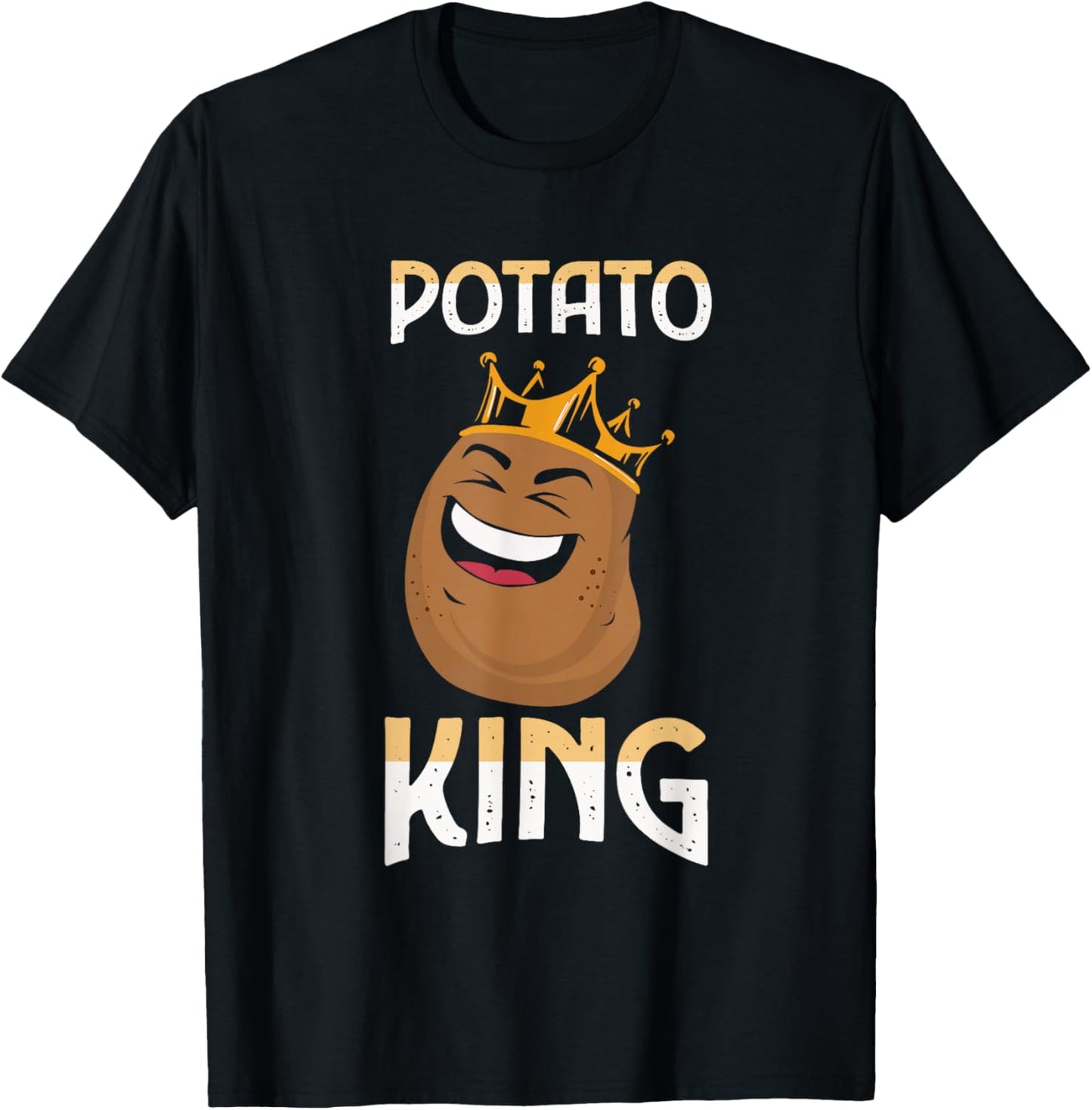 Funny Potato g Potato King T-Shirt - T-Shirt | Black