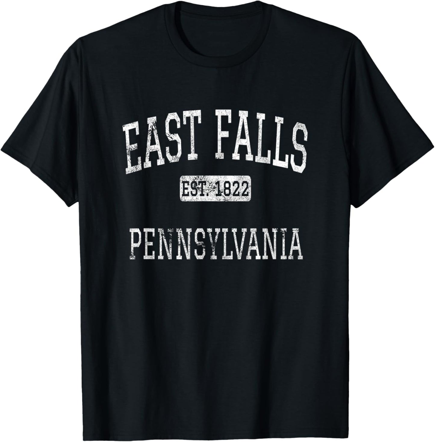 East Falls Pennsylvania Philadelphia PA Vintage T-Shirt - T-Shirt | Black