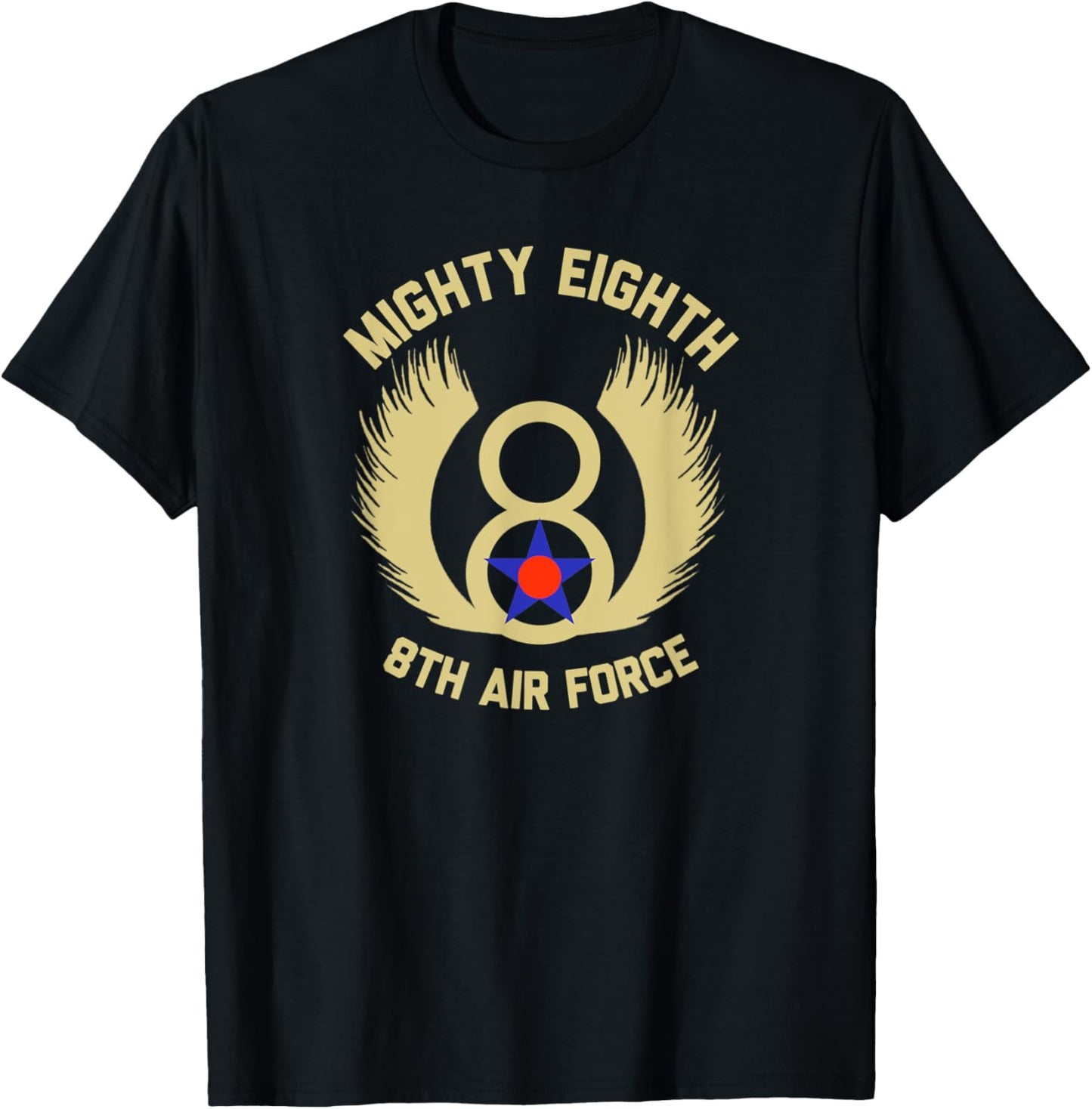 Mighty 8th Eighth Air Force Bomber Group T-Shirt - T-Shirt | Black