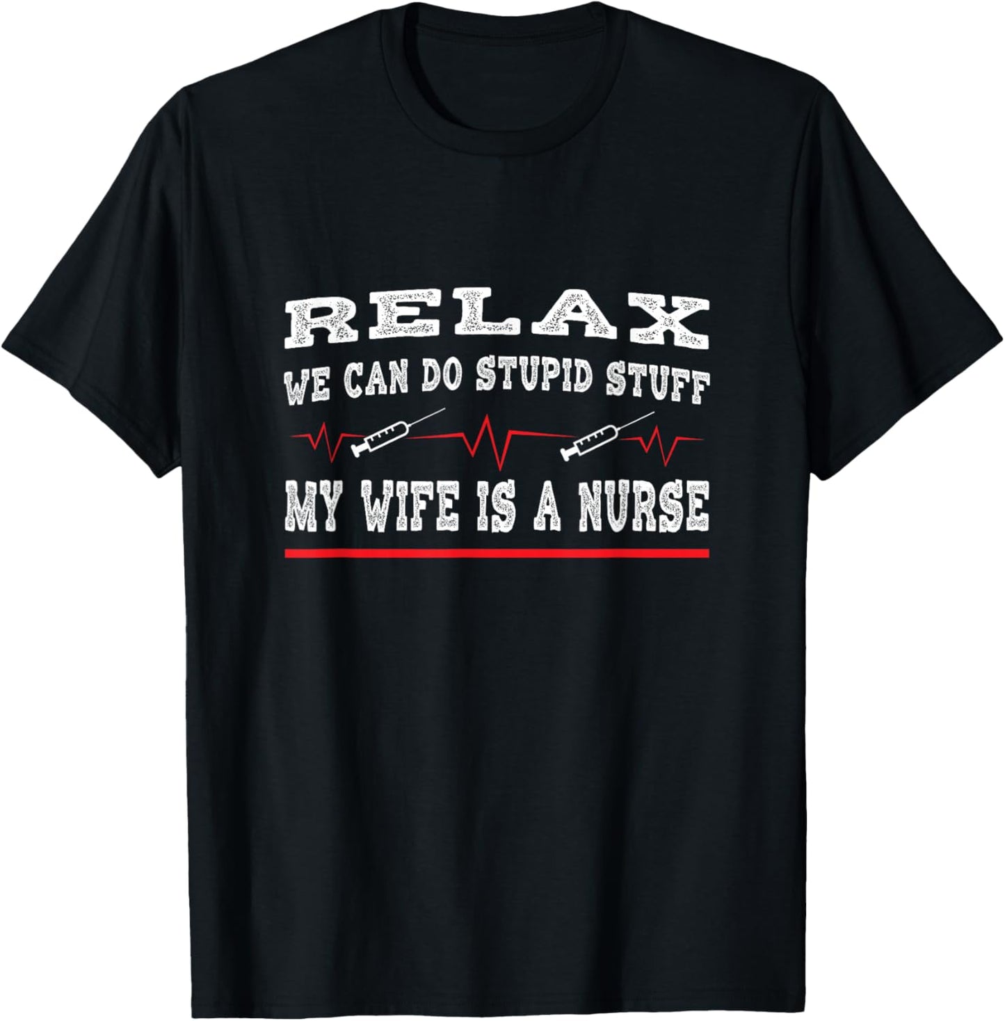My wife is a nurse husband T-Shirt - T-Shirt | Black