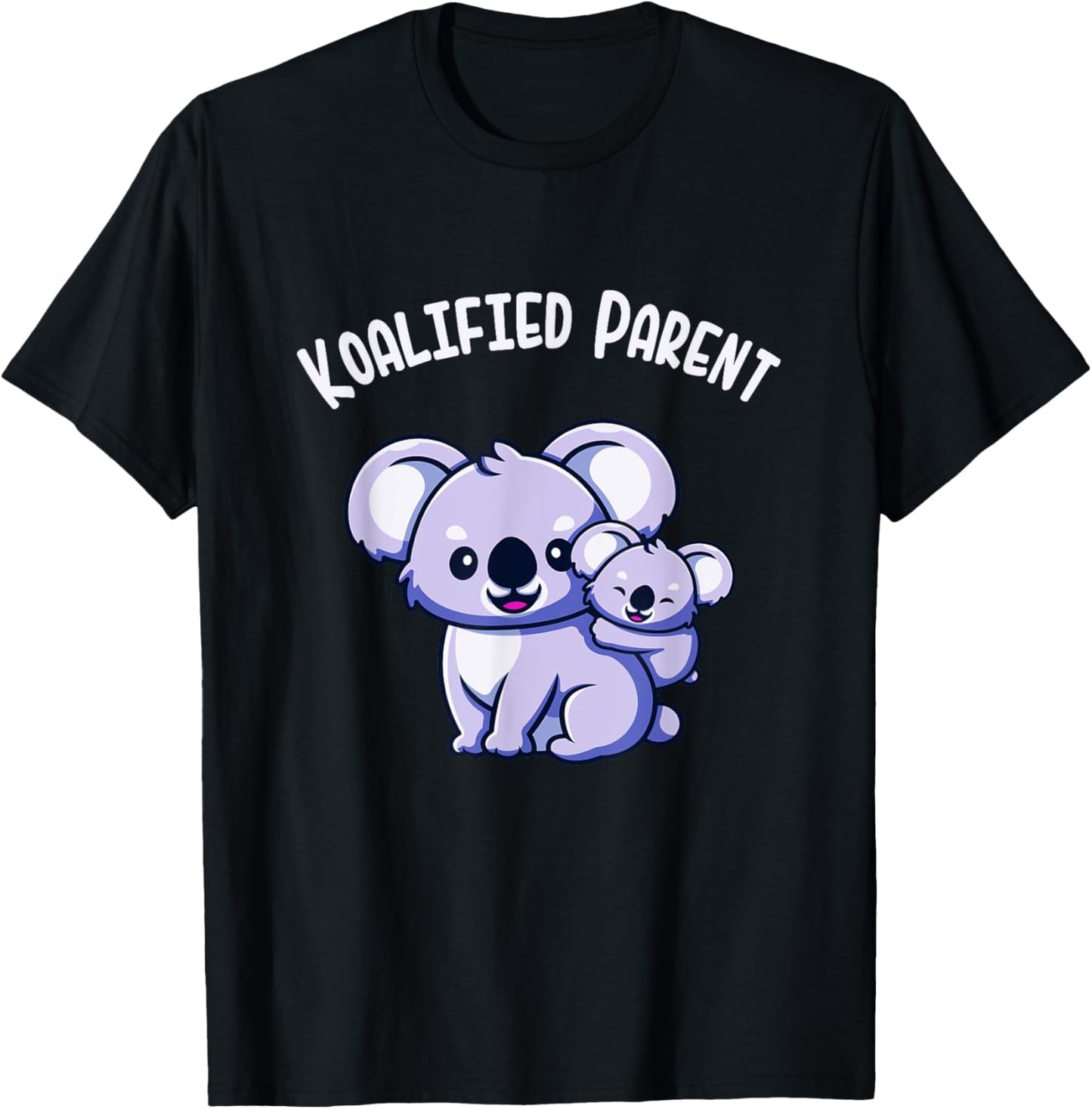 Koalified Parent Koala Family Mum Dad Parents T-Shirt - T-Shirt | Black