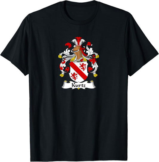 Kurtz Coat of Arms - Family Crest T-Shirt - T-Shirt | Black