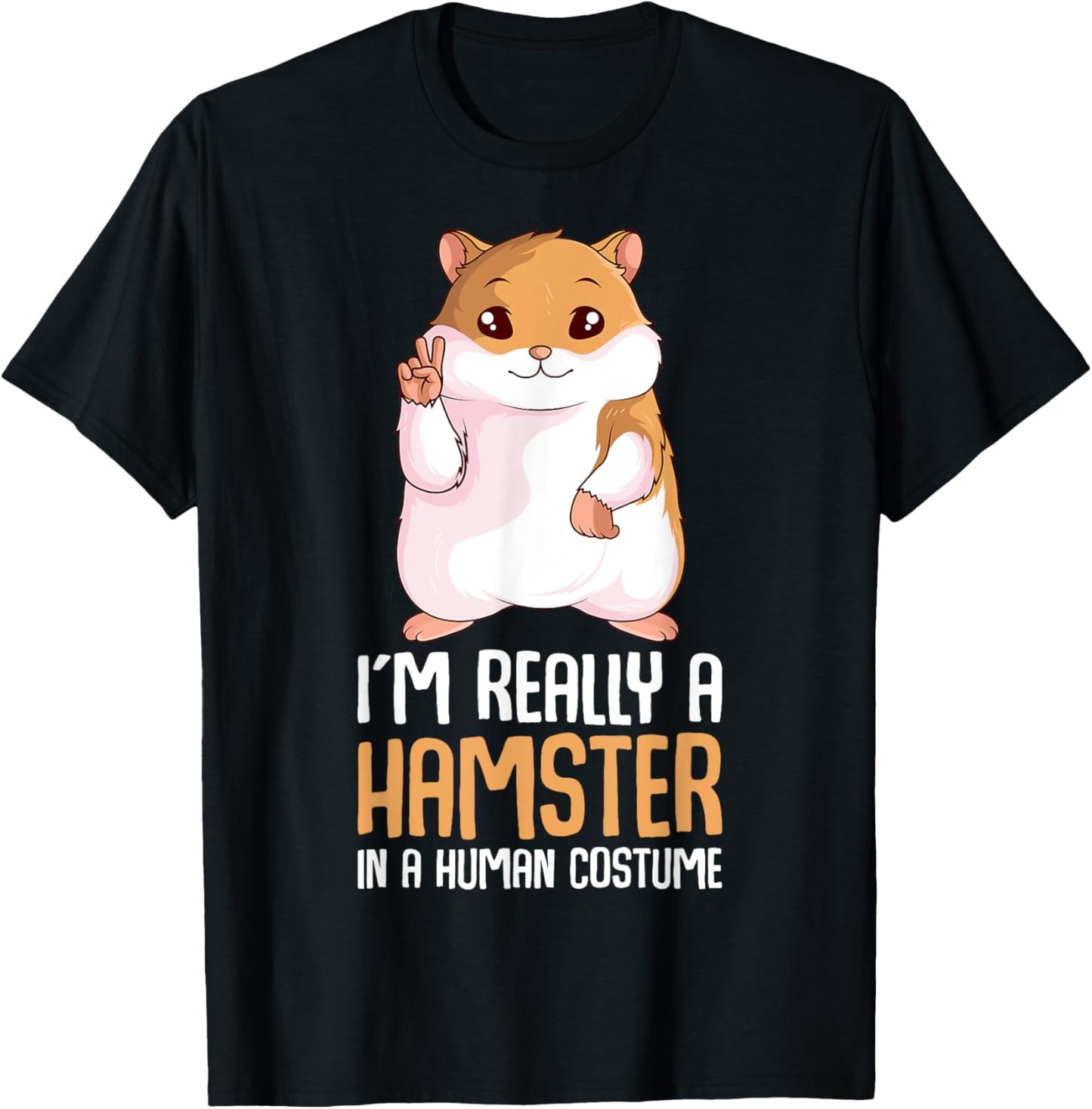 Hamster Costume Hammy Lover Girls Women T-Shirt - T-Shirt | Black