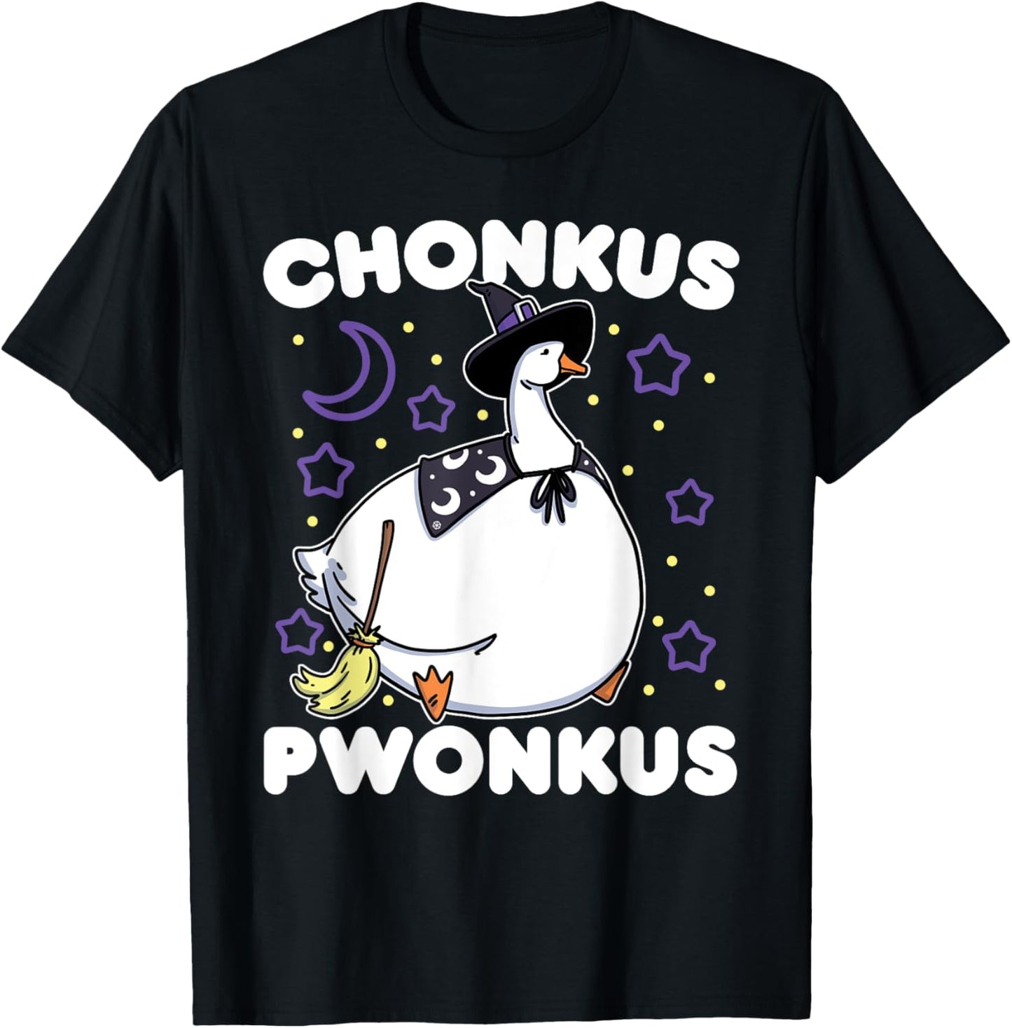 Honkus Ponkus Halloween Goose Meme Parody Chonkus Pwonkus T-Shirt - T-Shirt | Black