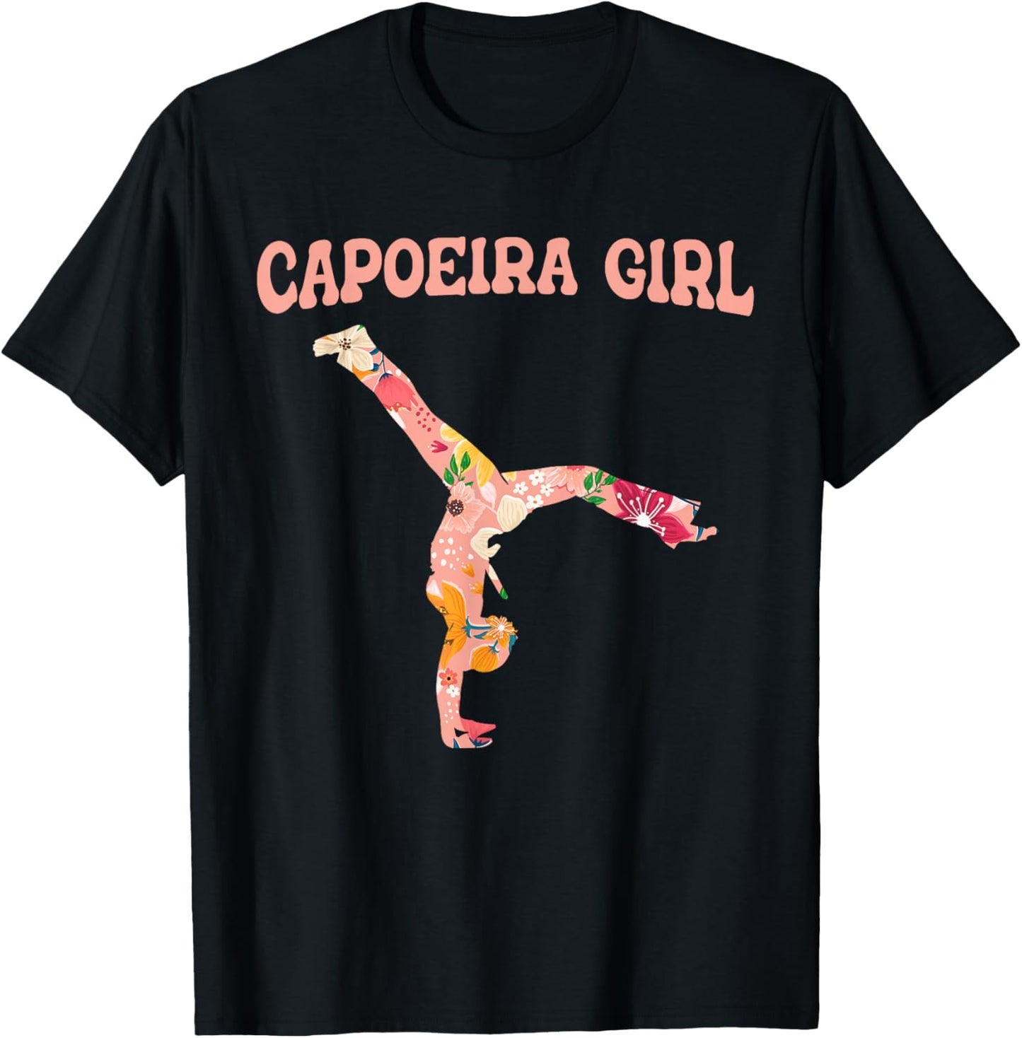 Capoeira Girl - Martial Arts Dance Fighter Capoeira T-Shirt - T-Shirt | Black