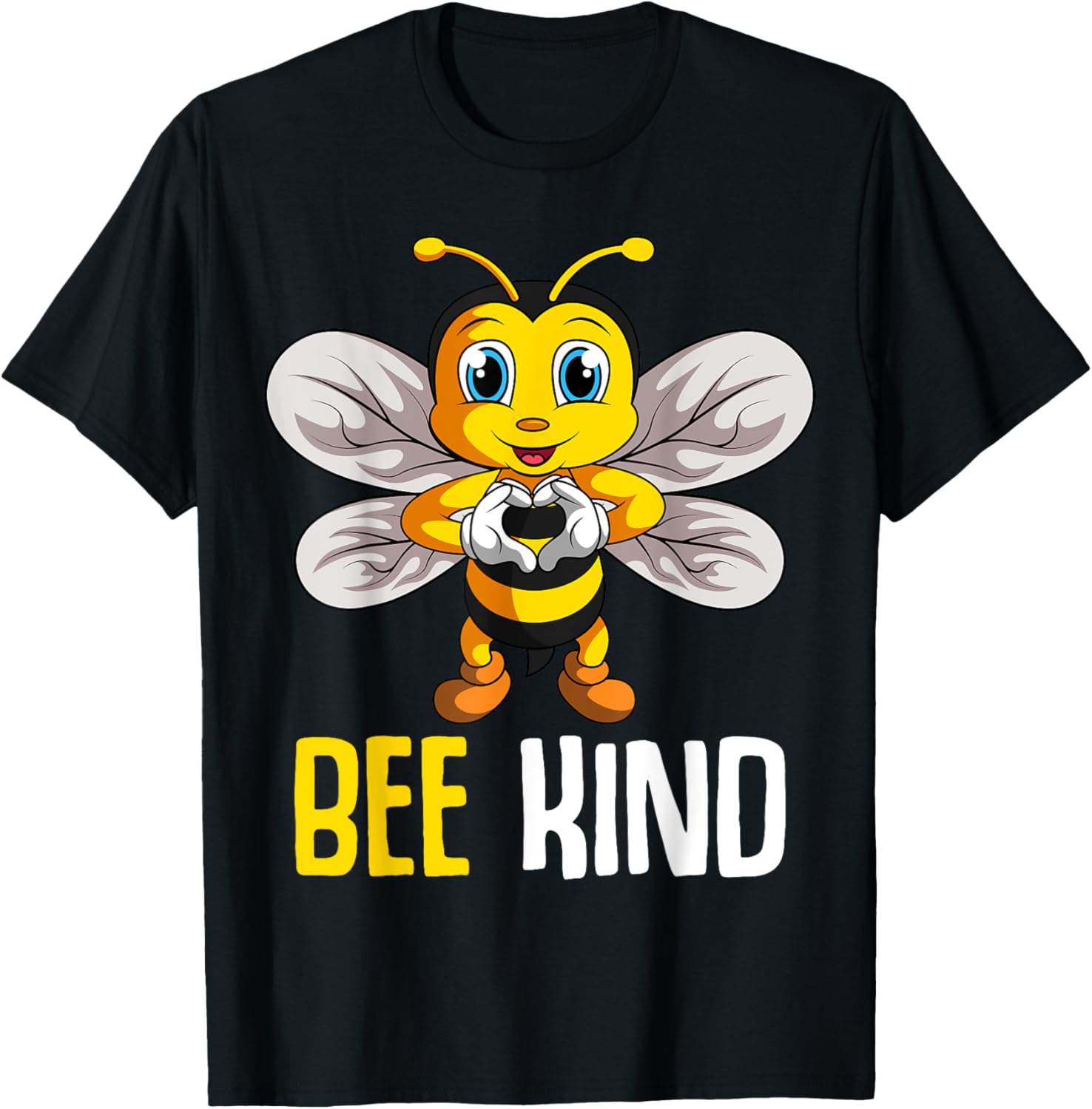 Bee Kind Bumble Bee Kindness Girls Kids Boys Women T-Shirt - T-Shirt | Black