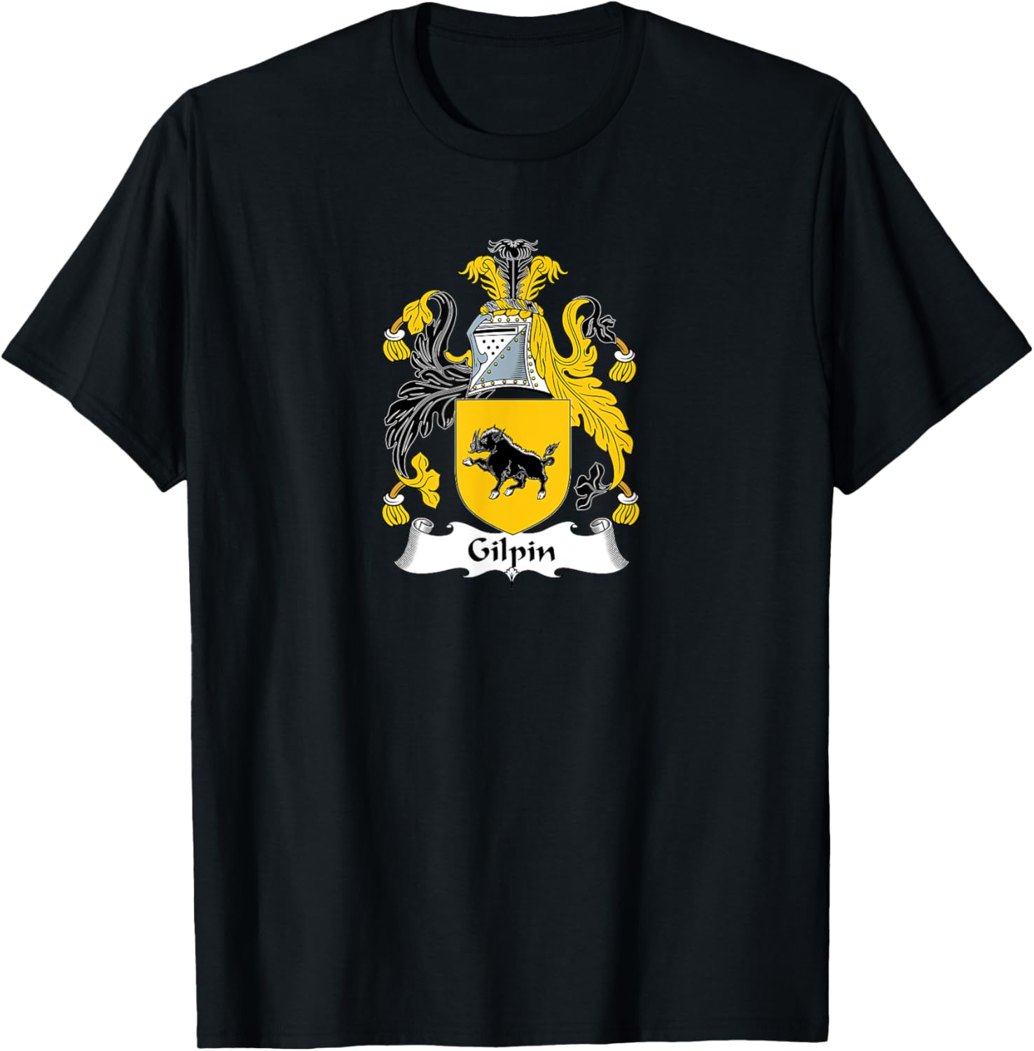 Gilpin Coat of Arms - Family Crest T-Shirt - T-Shirt | Black