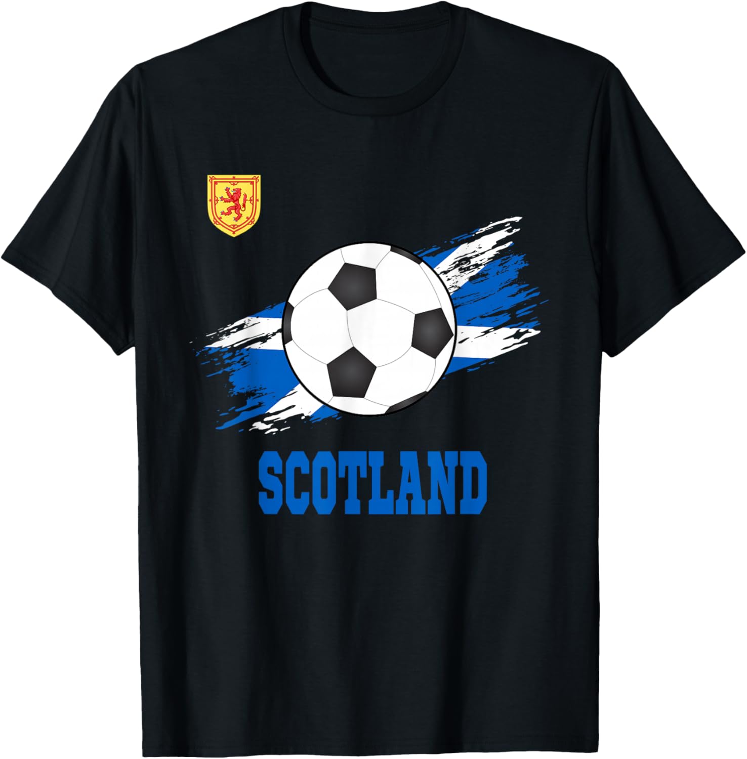 Scotland Soccer Scottish Football Scots Futbol T-Shirt - T-Shirt | Black