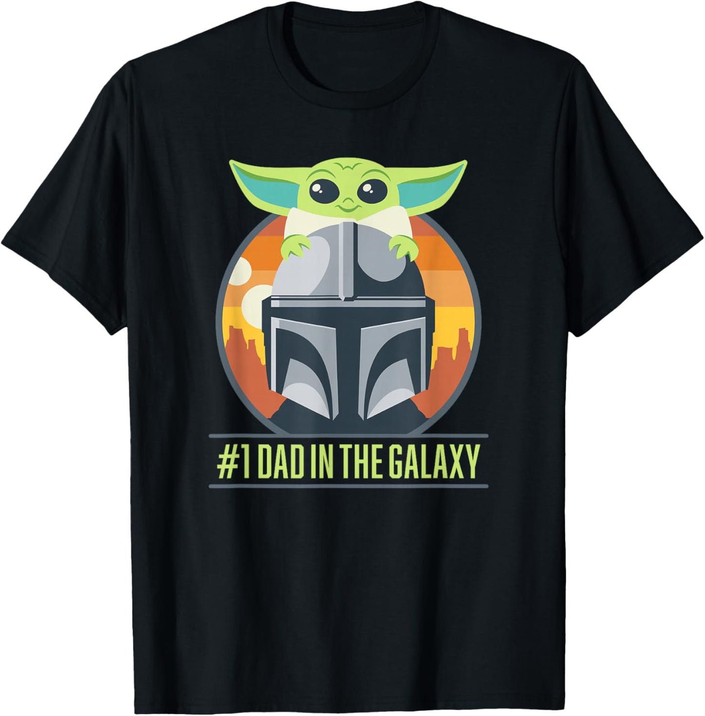 Star Wars: The Mandalorian Father's Day Number One Dad T-Shirt - T-Shirt | Black