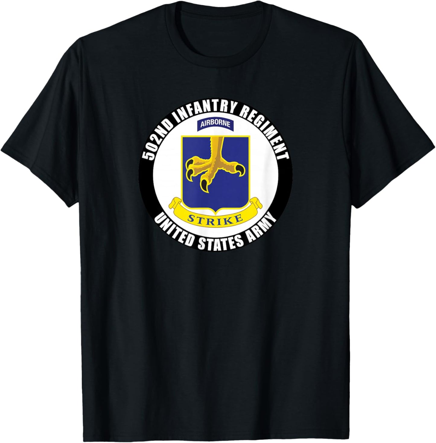 502nd Infantry Regiment United States Army Military Veteran T-Shirt - T-Shirt | Black