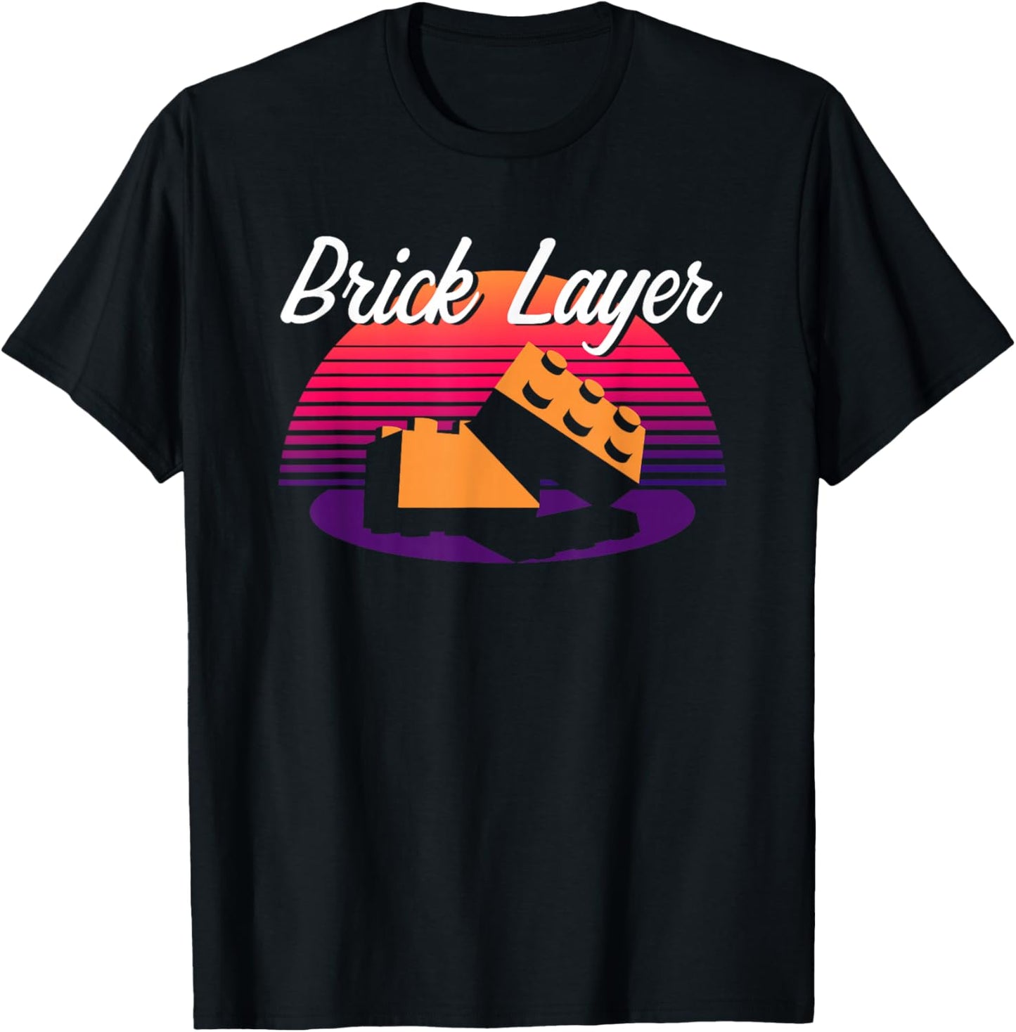 Brick Layer Big Building Blocks Master Builder Engineer Toy T-Shirt - T-Shirt | Black