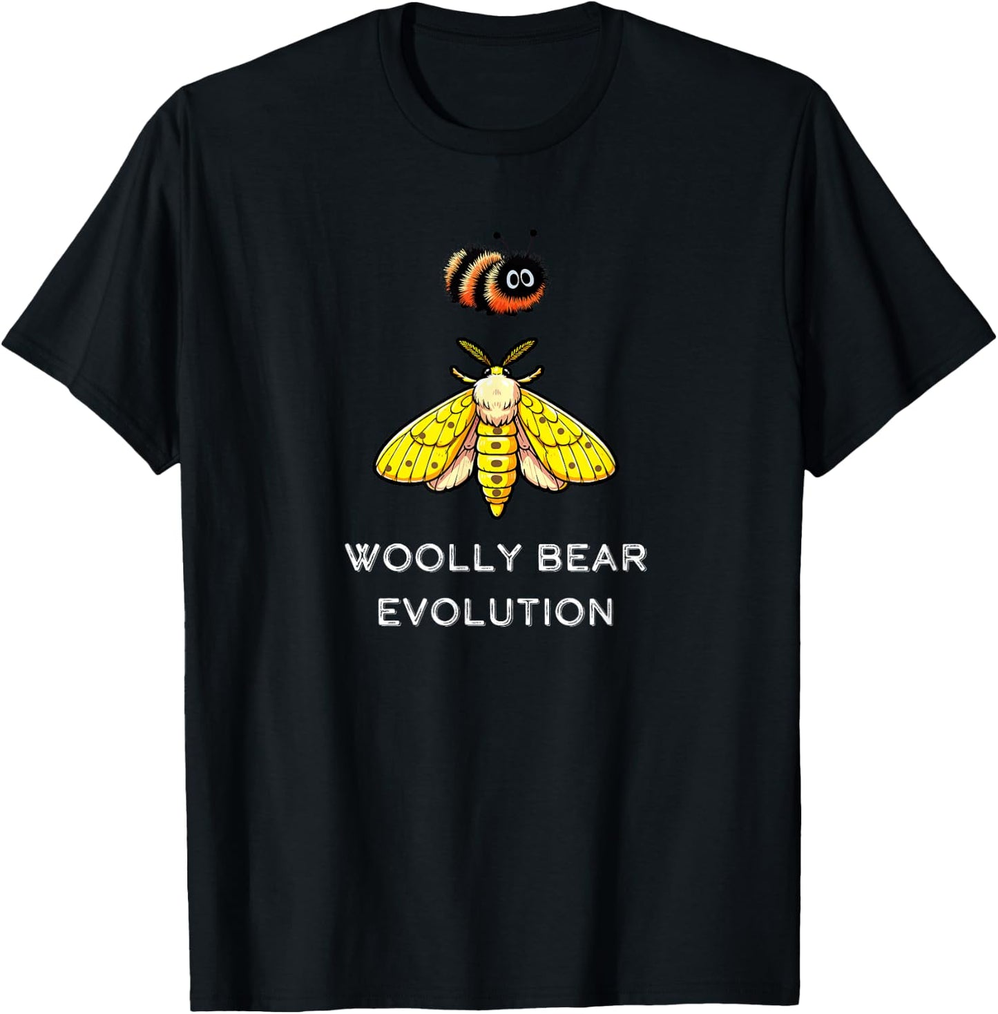 Woolly Bear Caterpillar Isabella Tiger Moth T-Shirt - T-Shirt | Black