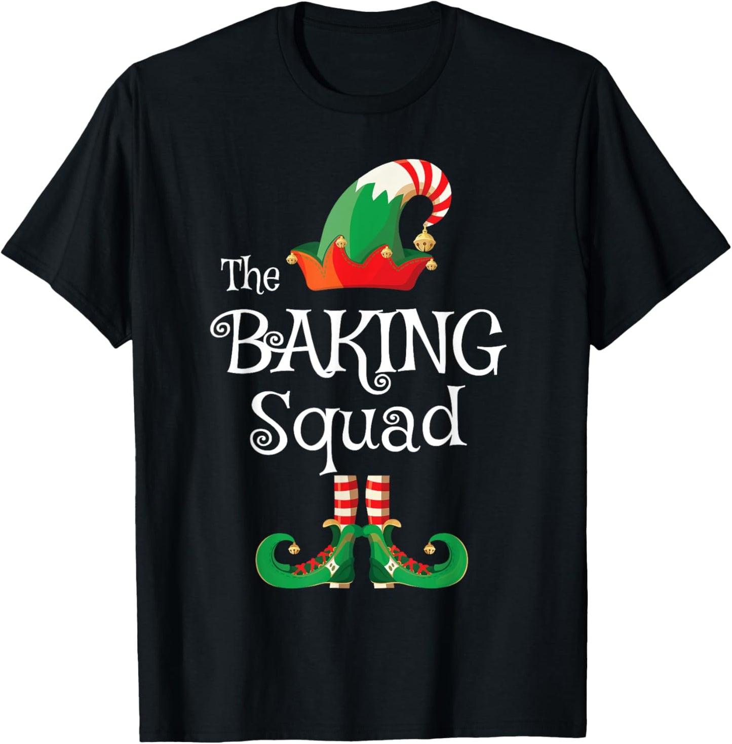 Baking Squad Shirt Funny Family Matching Christmas T-Shirt - T-Shirt | Black