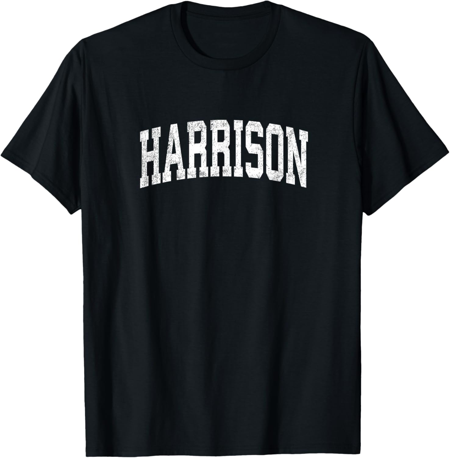 Harrison New Jersey NJ Vintage Athletic Sports Design T-Shirt - T-Shirt | Black