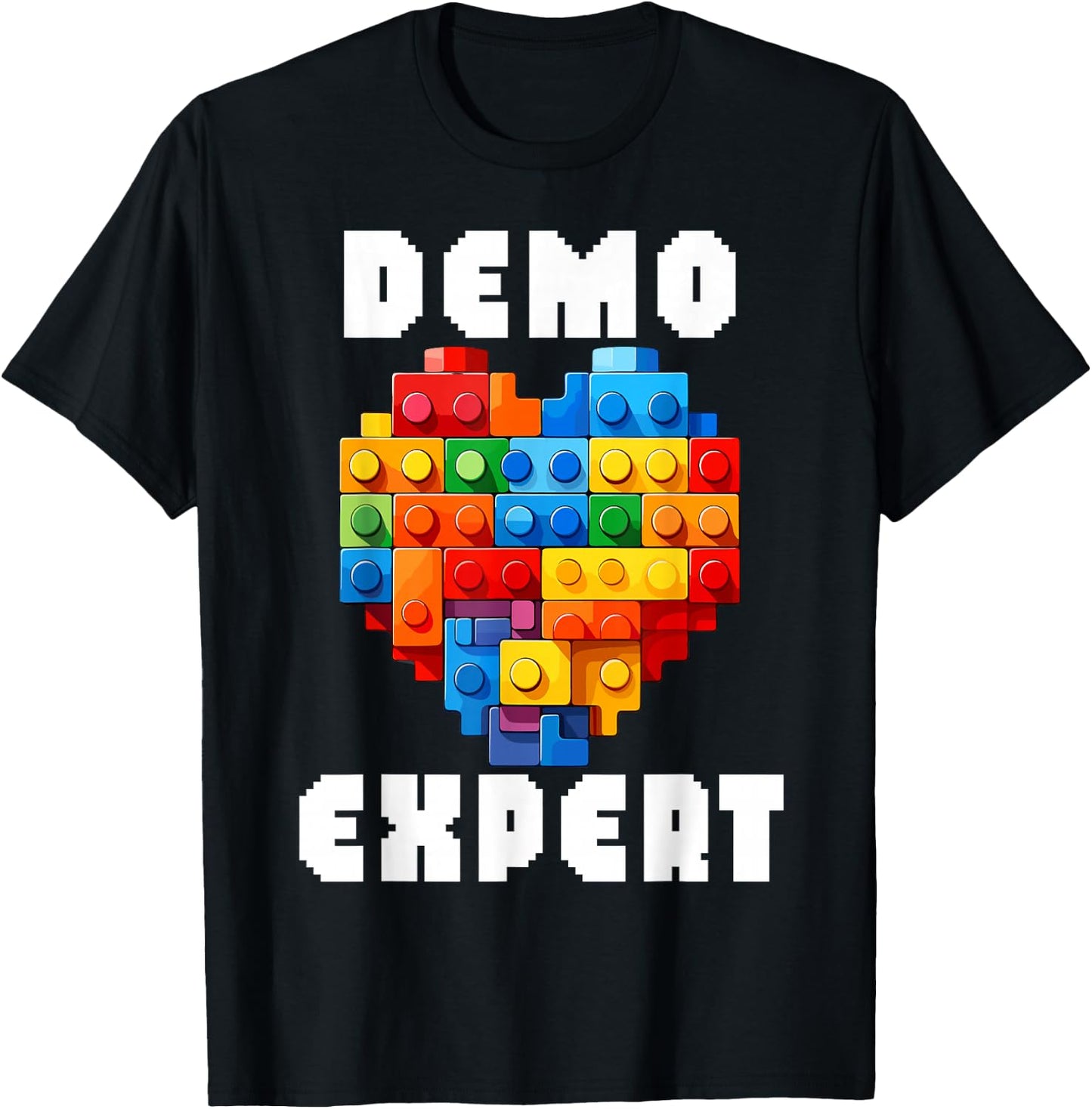 Master Builder Bricks Blocks Play Toys T-Shirt - T-Shirt | Black