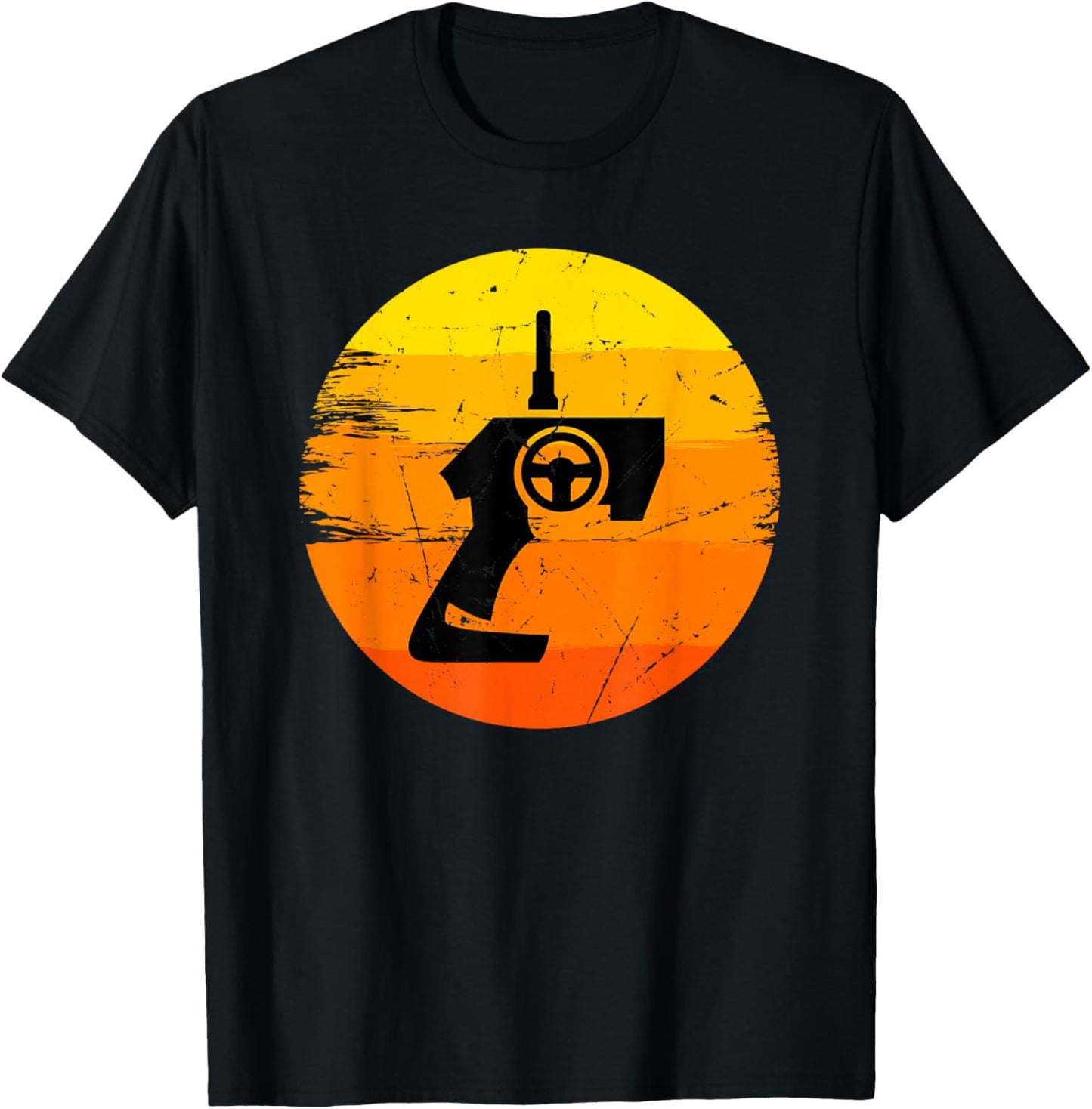 Retro Drag Racing RC Car Enthusiast Mini Car Slot Car Racer T-Shirt - T-Shirt | Black