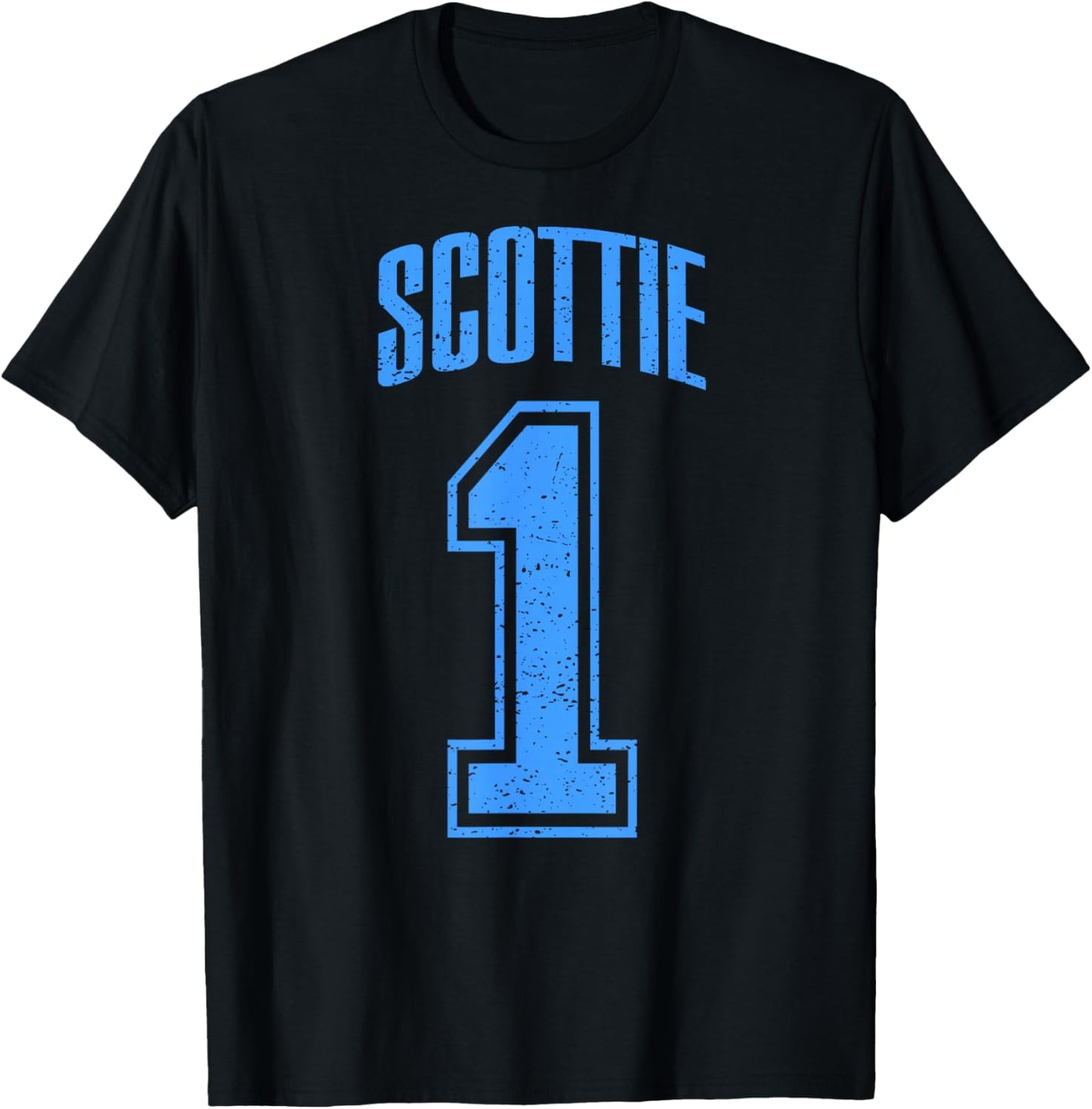 Scottie Supporter Number 1 Biggest Fan T-Shirt - T-Shirt | Black