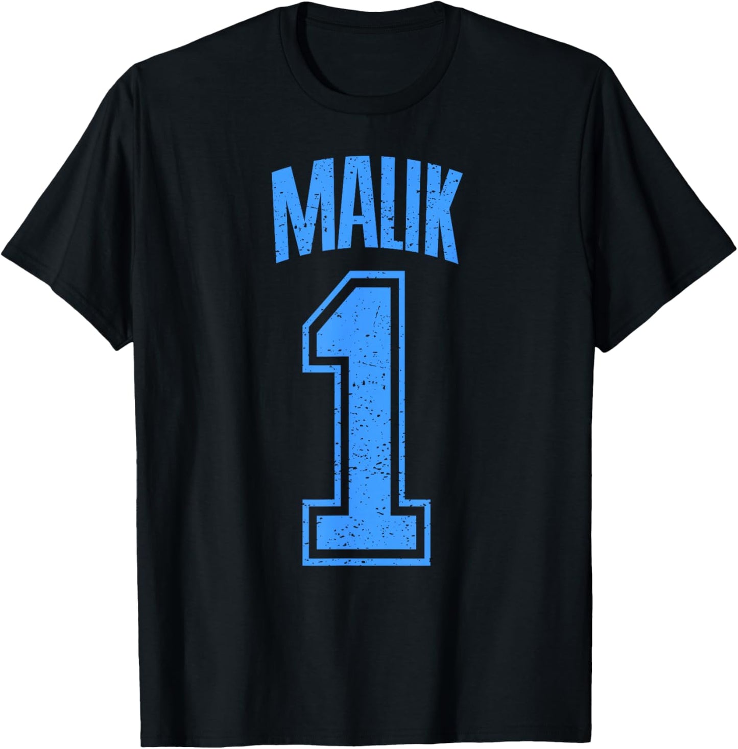 Malik Supporter Number 1 Greatest Fan T-Shirt - T-Shirt | Black