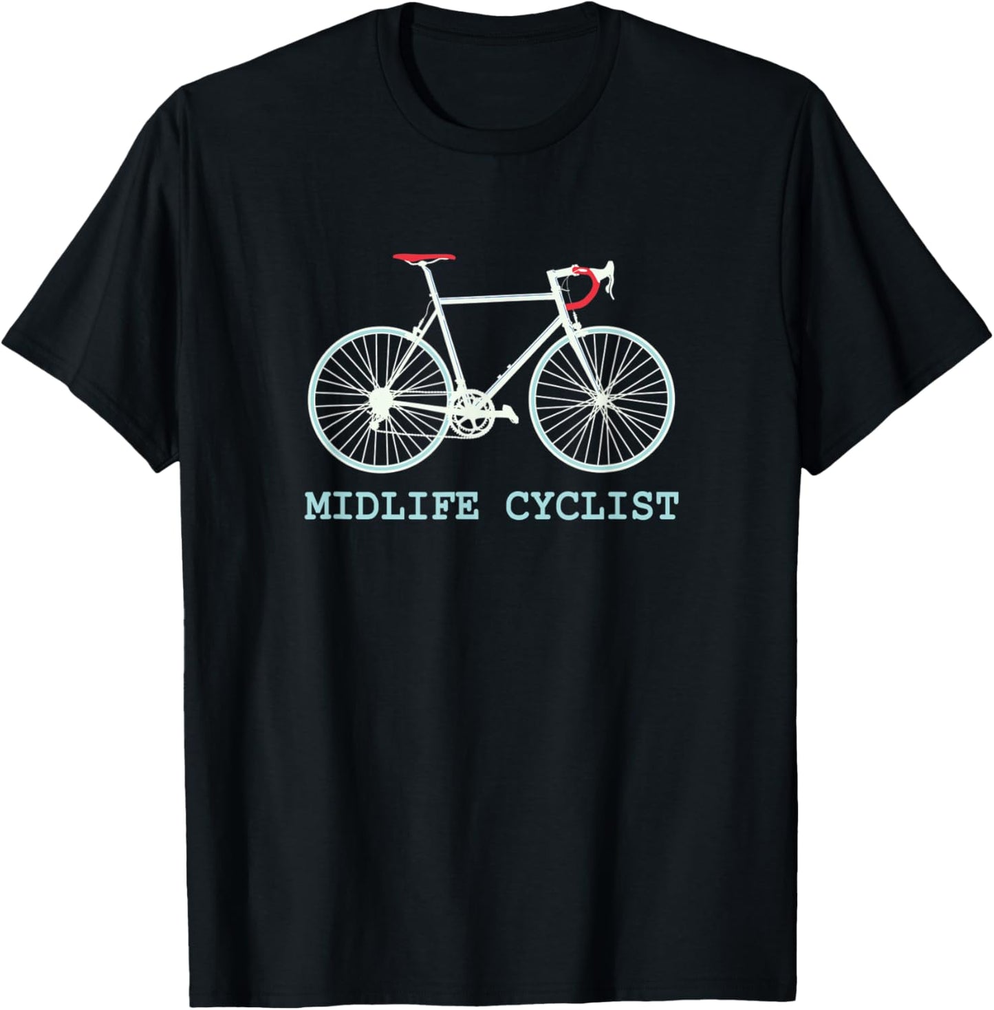 Midlife Cyclist Retirement Plan T-Shirt - T-Shirt | Black