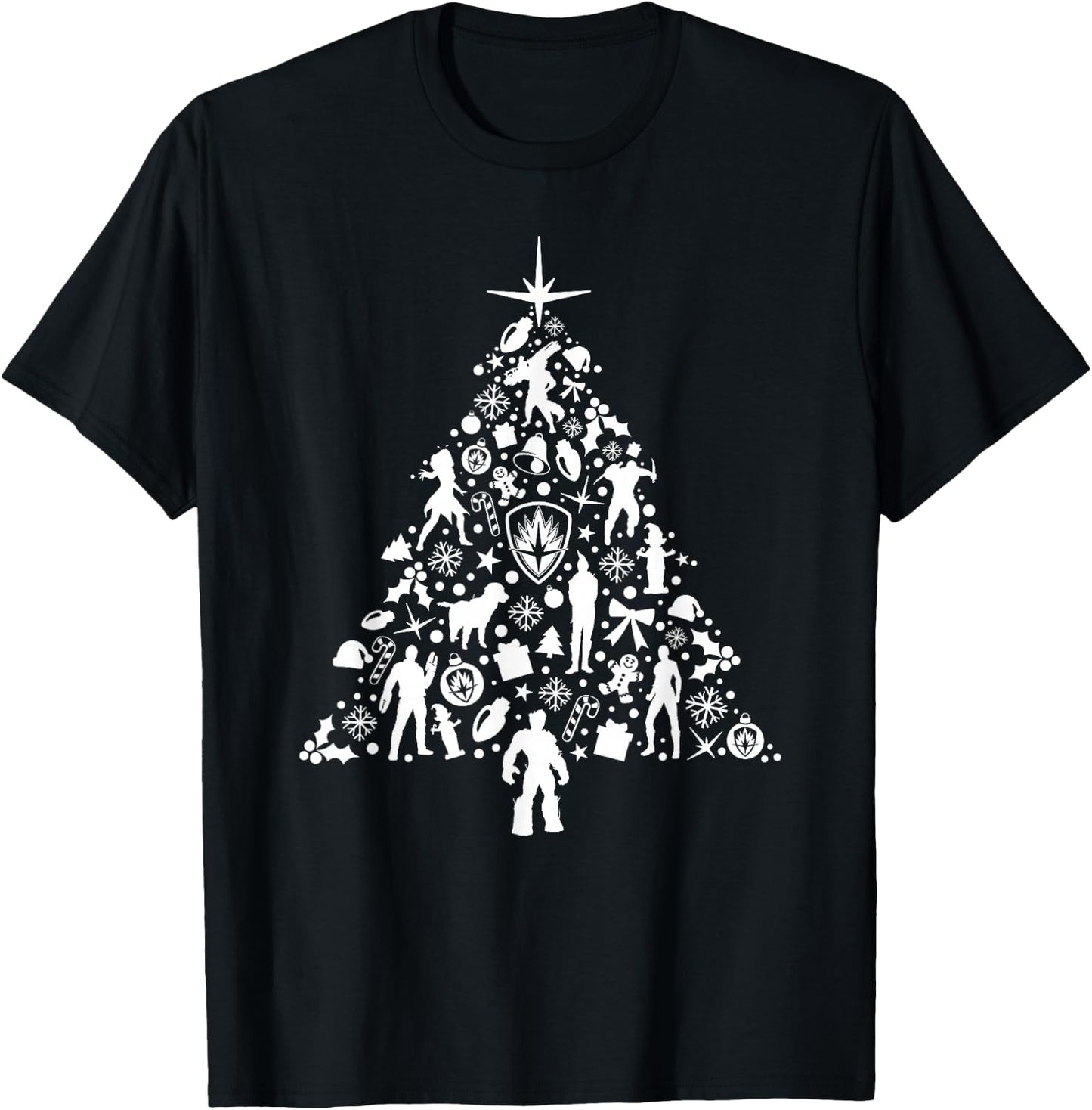 Marvel Guardians of The Galaxy Holiday Special Tree T-Shirt - T-Shirt | Black