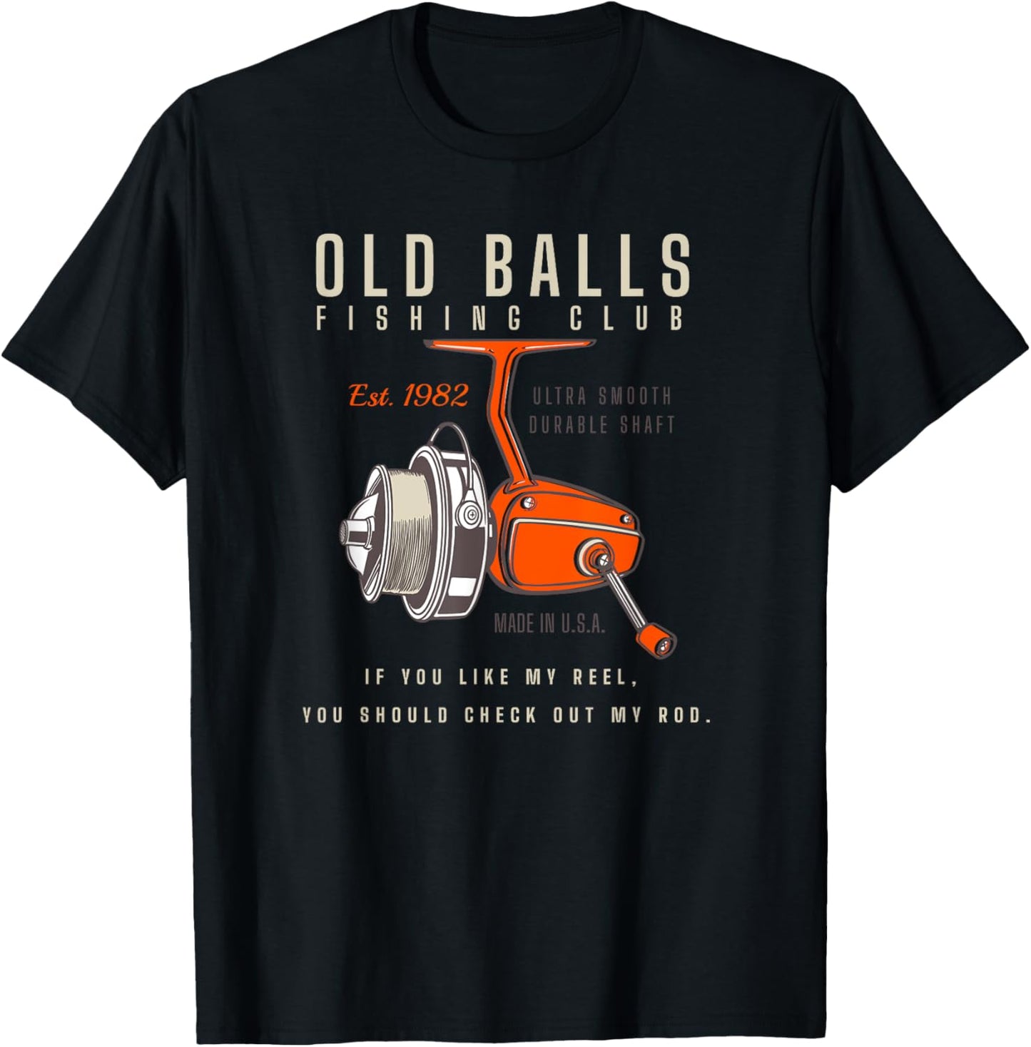 Funny 40th Birthday Fishing Pun 's Over the Hill 40 T-Shirt - T-Shirt | Black