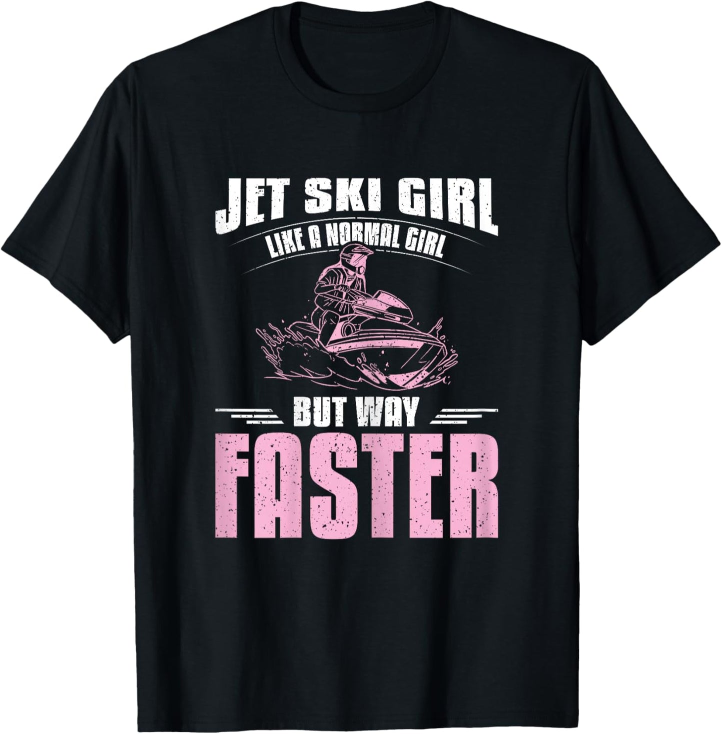 Jet ski girl T-Shirt - T-Shirt | Black
