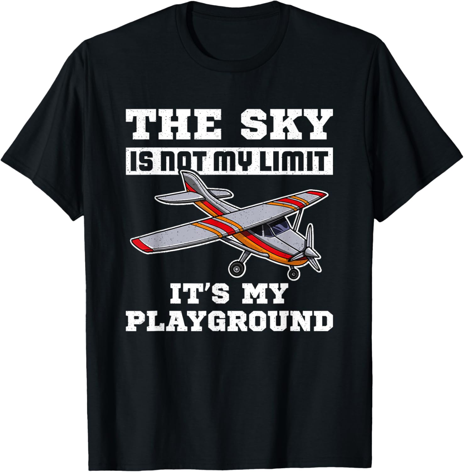 Modellflugzeug RC Plane Hobby Modellbauer T-Shirt - T-Shirt | Black