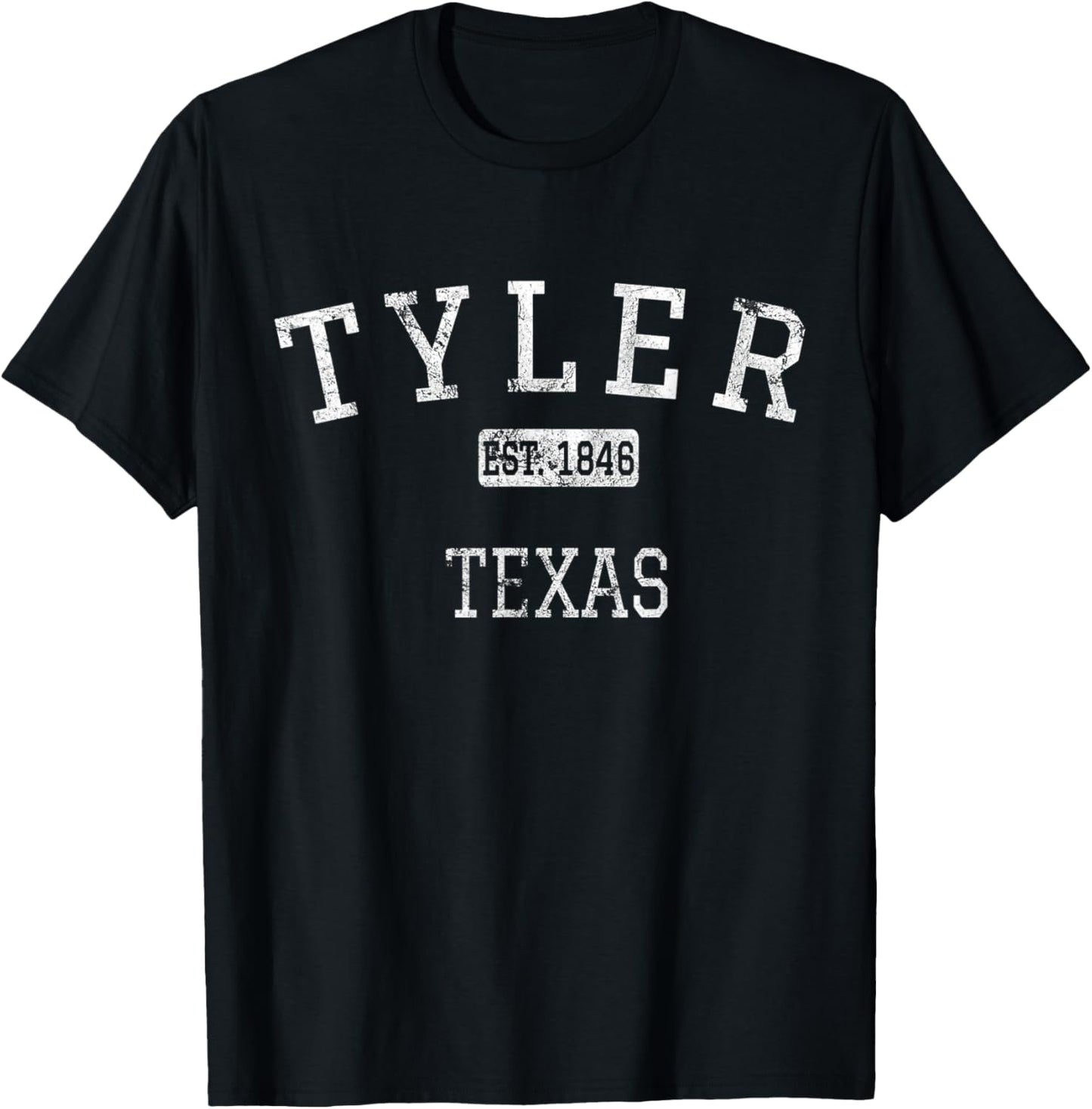 Tyler Texas TX Vintage T-Shirt - T-Shirt | Black