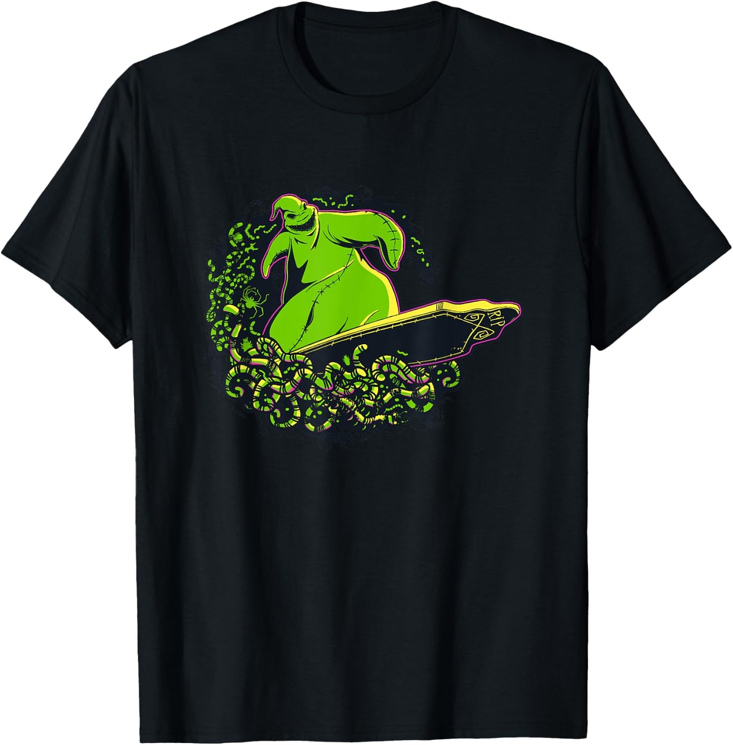 Disney The Nightmare Before Christmas Oogie Boogie Surfing T-Shirt - T-Shirt | Black