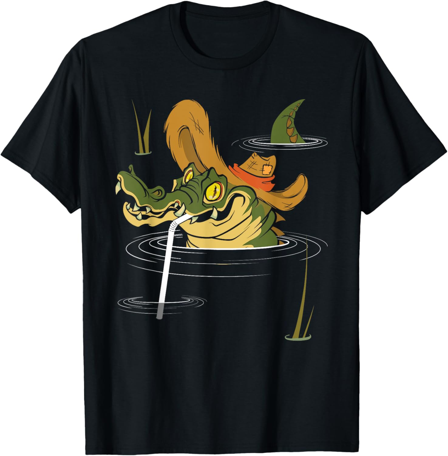 Swamp Water - Alligator Gator Crocodile Zoo Animal Lover T-Shirt - T-Shirt | Black