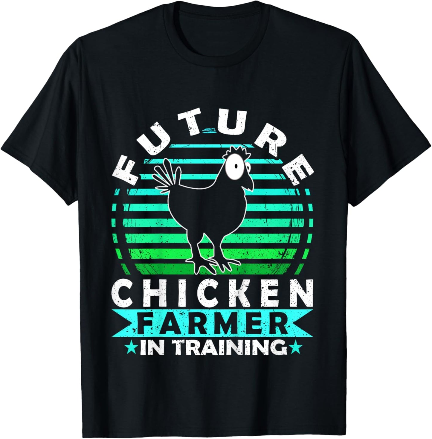 Future Chicken Farmer in Training for Boys & Girls T-Shirt - T-Shirt | Black