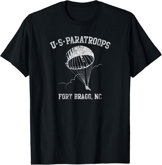 American Marauder: US Paratroops Fort Bragg T-Shirt - T-Shirt | Black