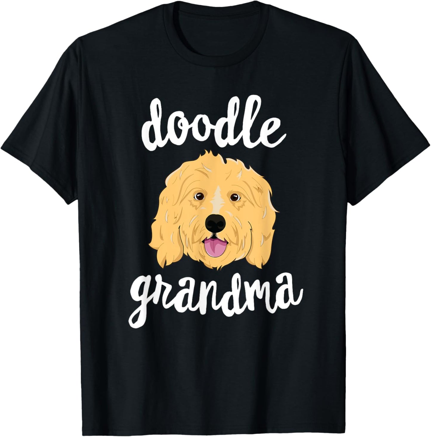 Golden Doodle Grandma Pawma Dog Grandparents Grand Maw Men Women Kids T-Shirt - T-Shirt | Black