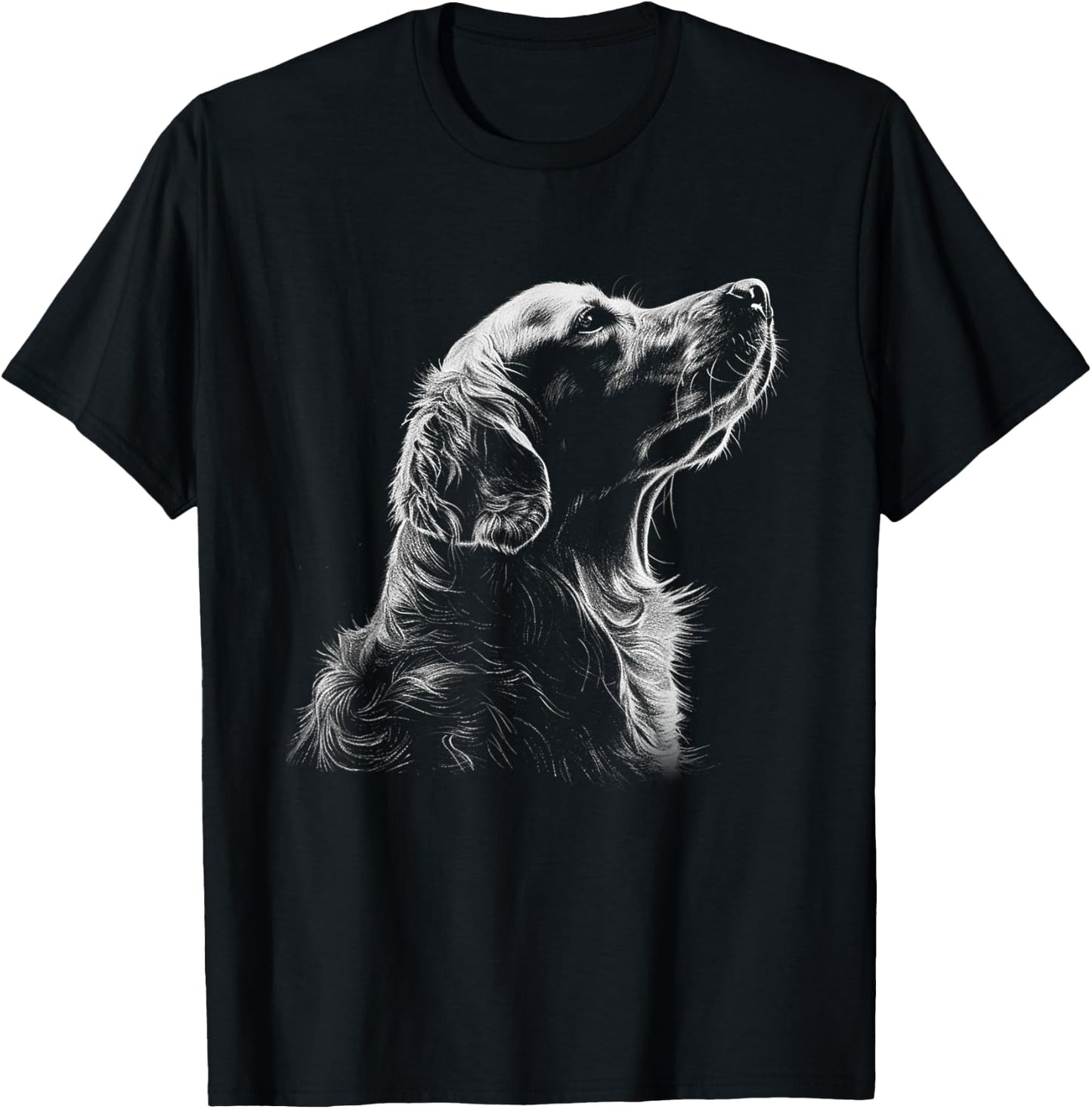 Lovely Golden Retrievers Dog Animal Adorable Puppy Outfits Men Women Kids T-Shirt - T-Shirt | Black