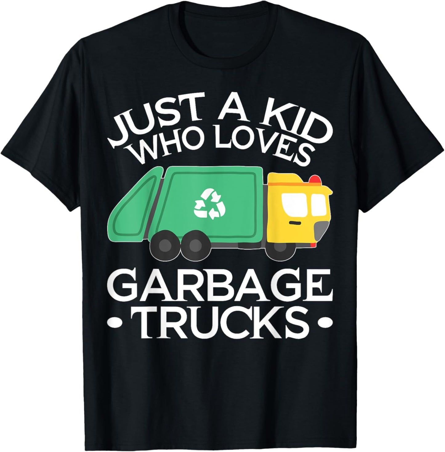 Toddler Garbage Truck Man Costume Kids T-Shirt - T-Shirt | Black