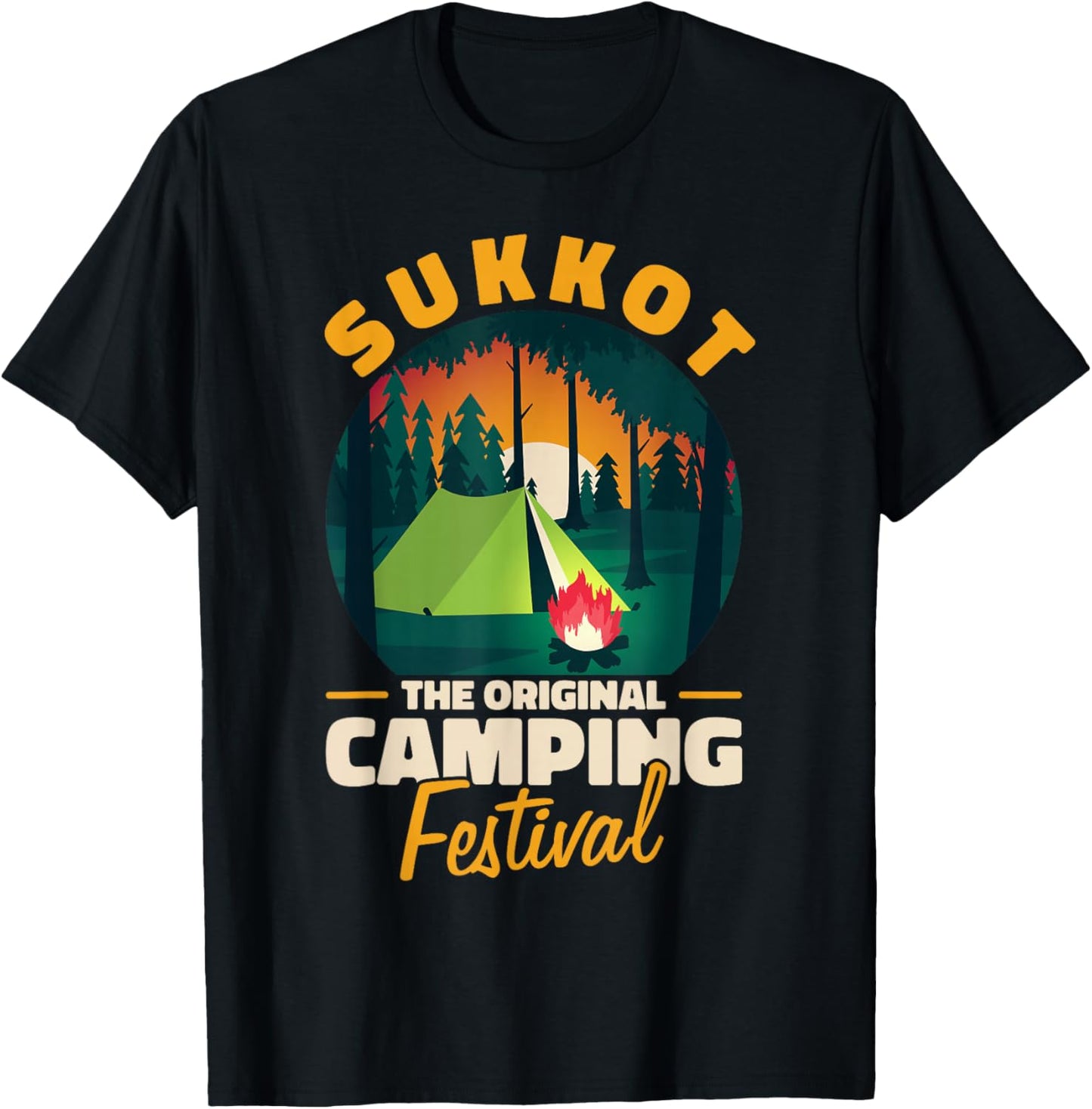 The Original Camping Festival SUKKOT T-Shirt - T-Shirt | Black