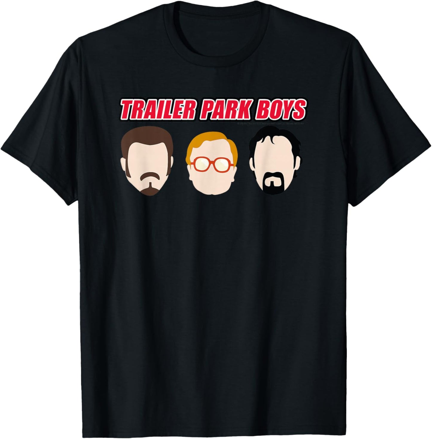 Trailer Park Boys Illustrated Heads T-Shirt - T-Shirt | Black